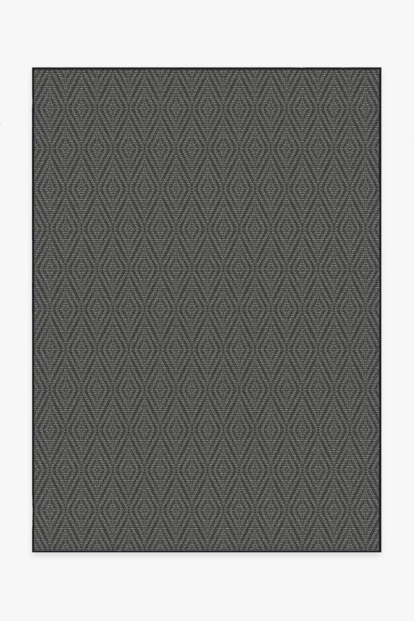 Halo Diamond Grey Outdoor Rug
