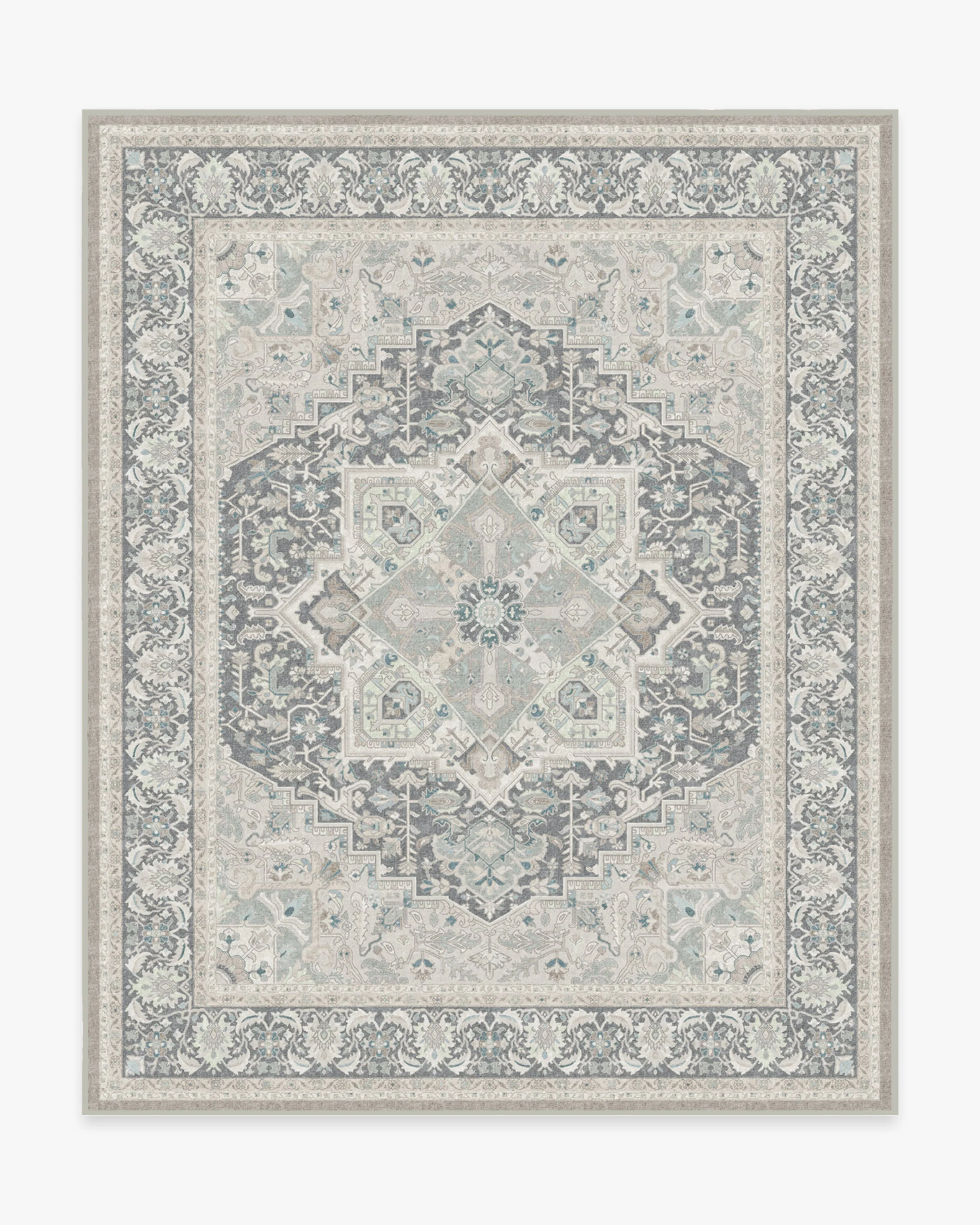 Hendesi Heriz Abalone Rug