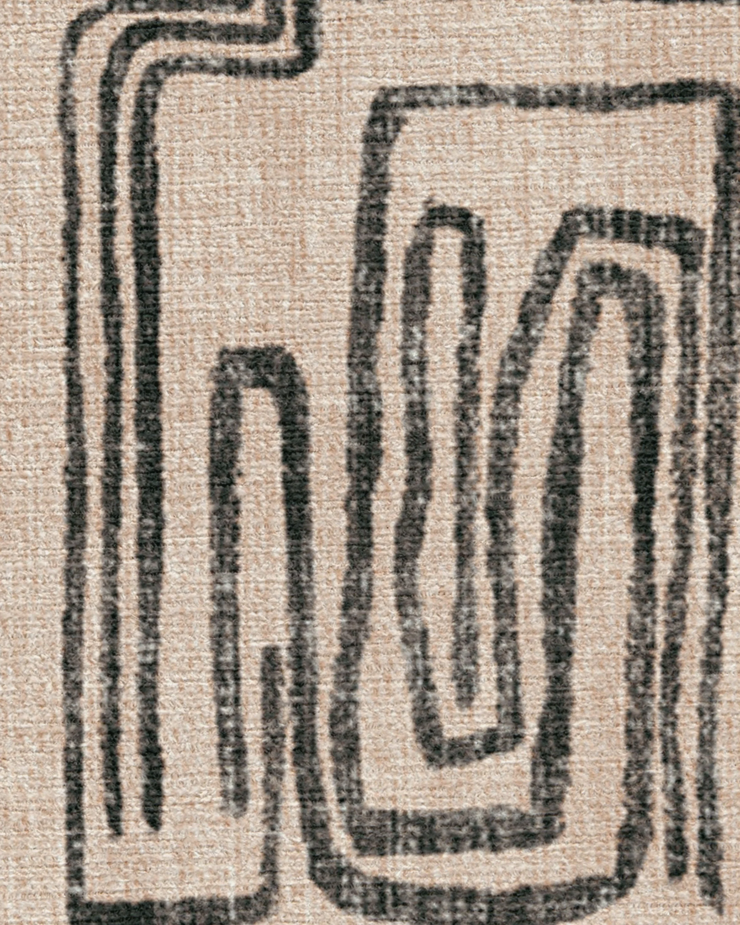 Kassena Black & Ivory Flatwoven Rug by Malene Barnett