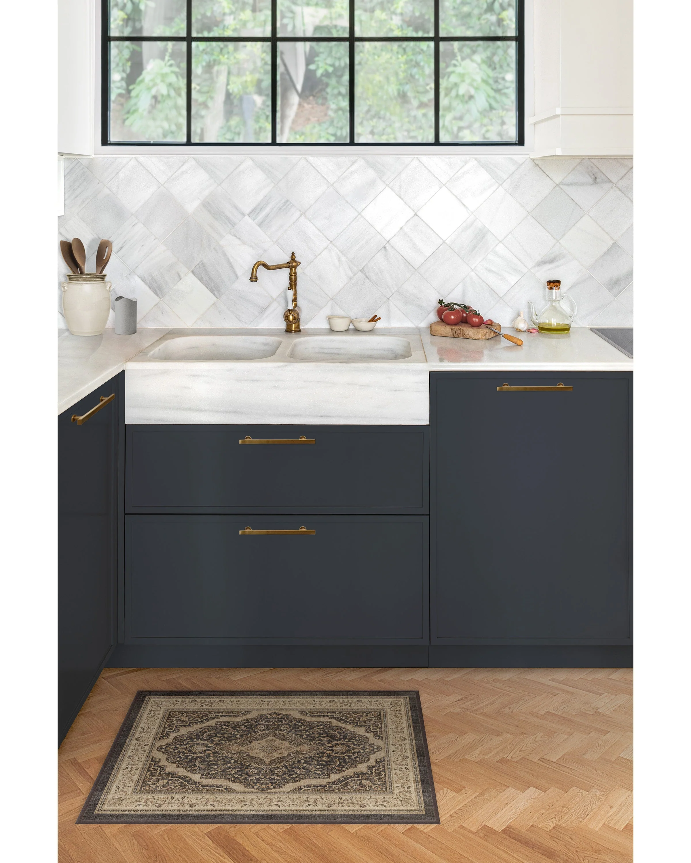Adeline Dark Wood Flatwoven Rug