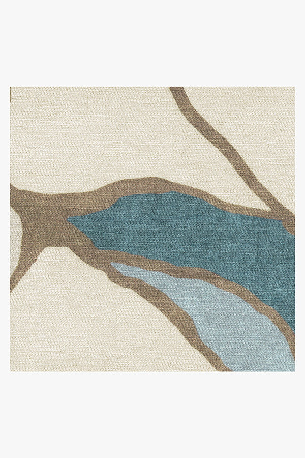 Aude Teal & Ivory Rug by Nina Takesh