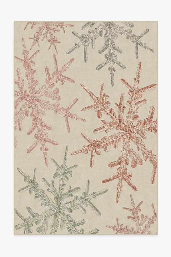 Snowflake Creme Flatwoven Rug