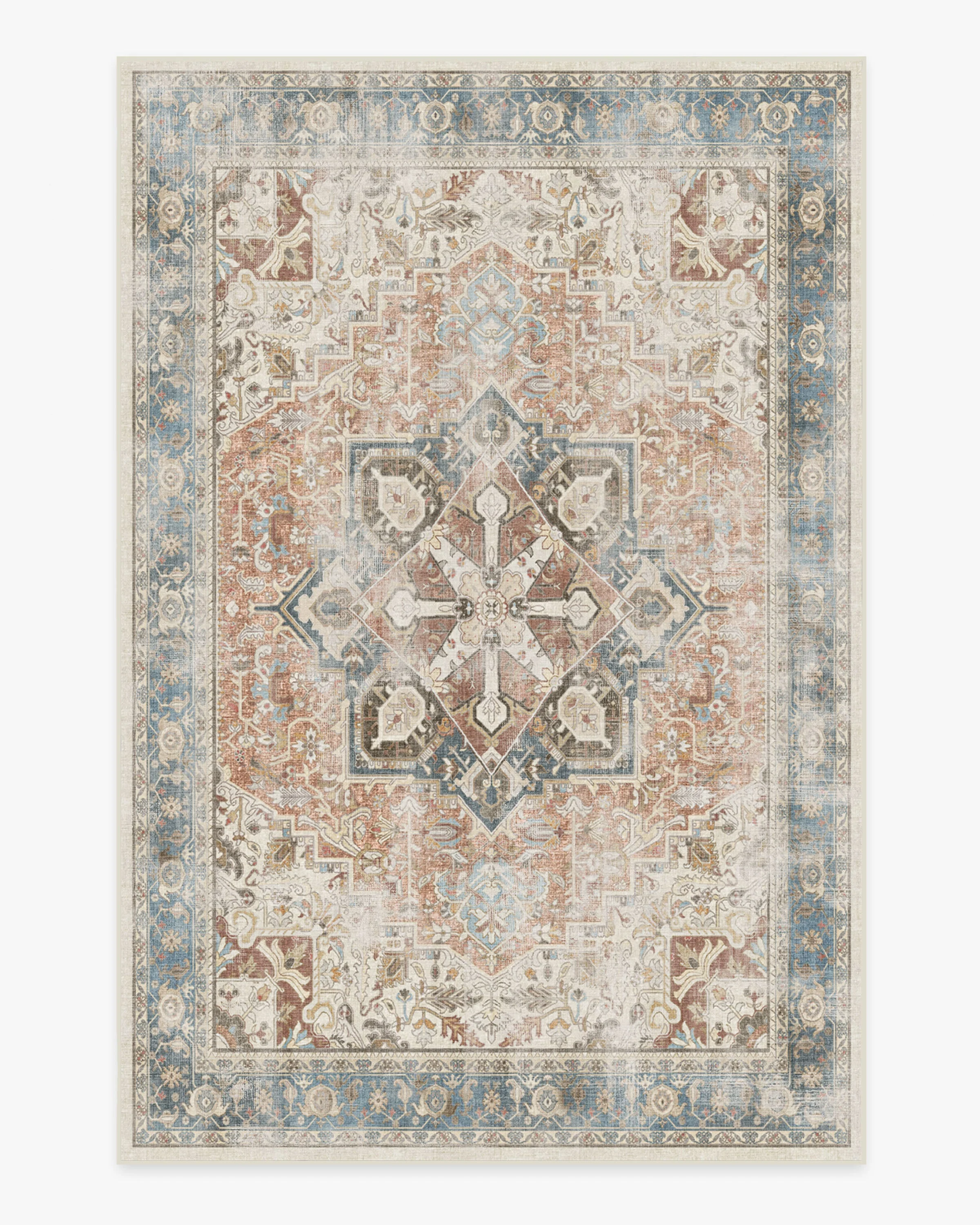 Kamran Coral Flatwoven Rug