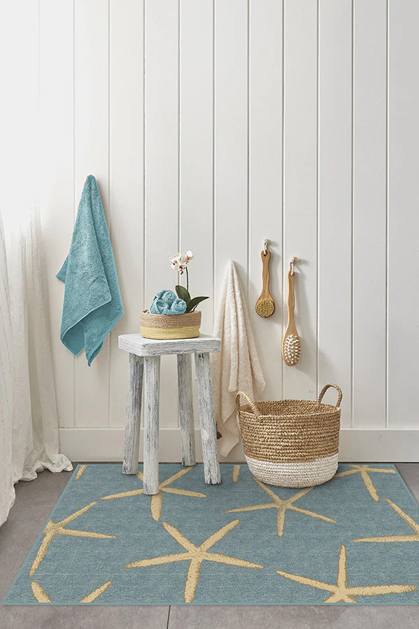 Starfish Pale Blue Rug