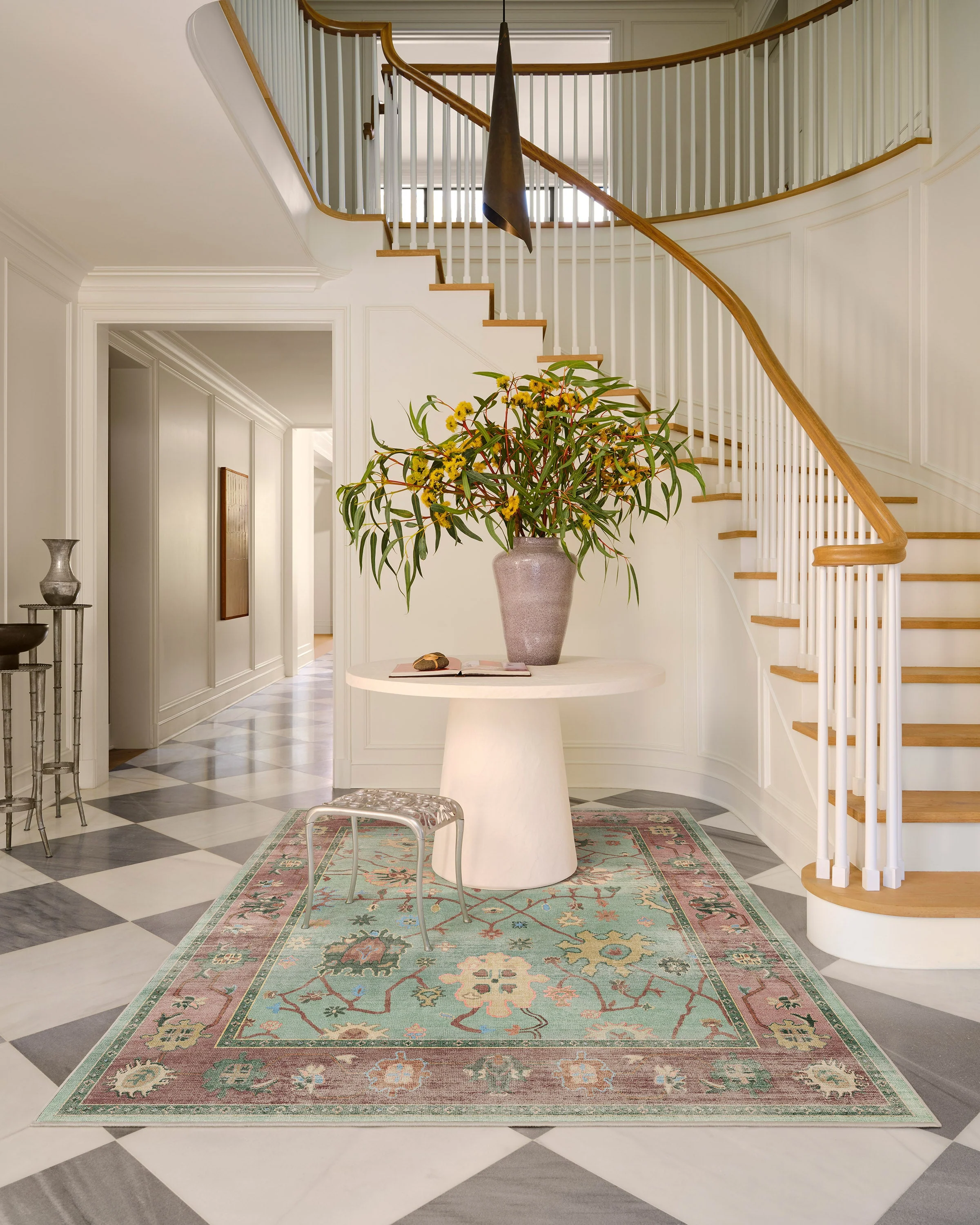 Jemima Sage and Rosewood Flatwoven Rug