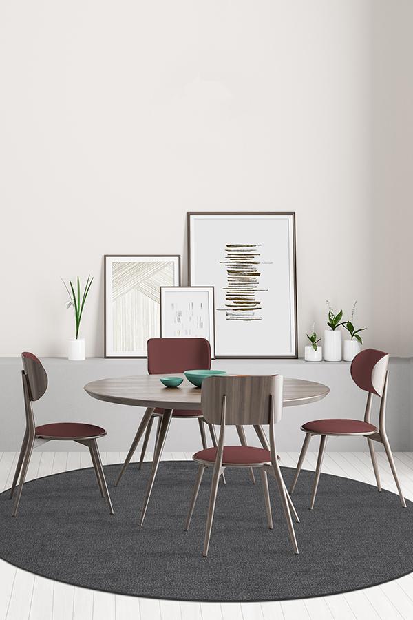 Heathered Solid Charcoal Flatwoven Rug