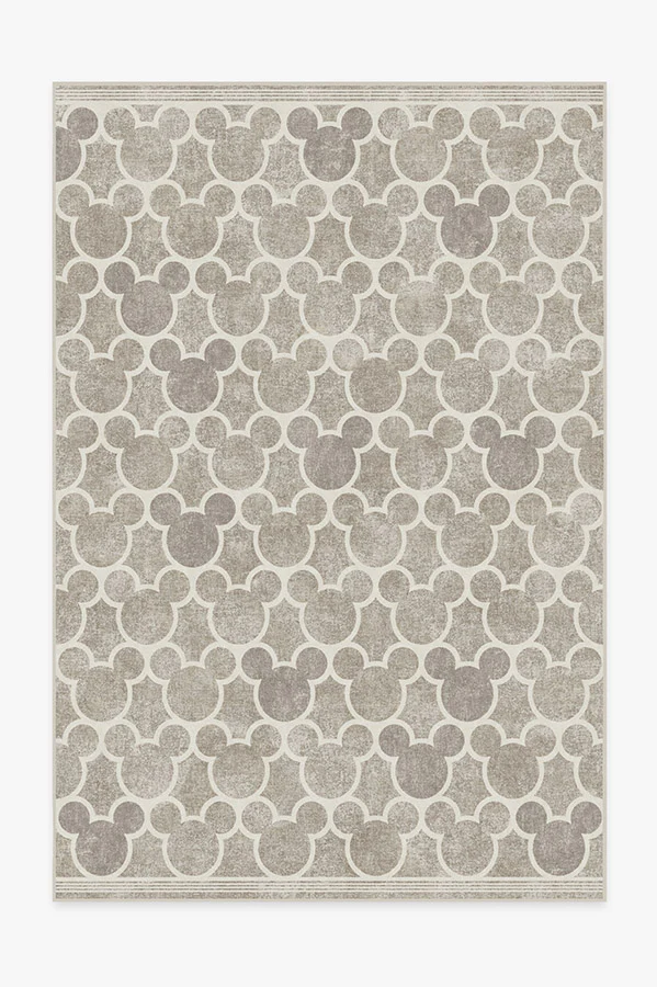 Mickey Trellis Ash Grey Flatwoven Rug