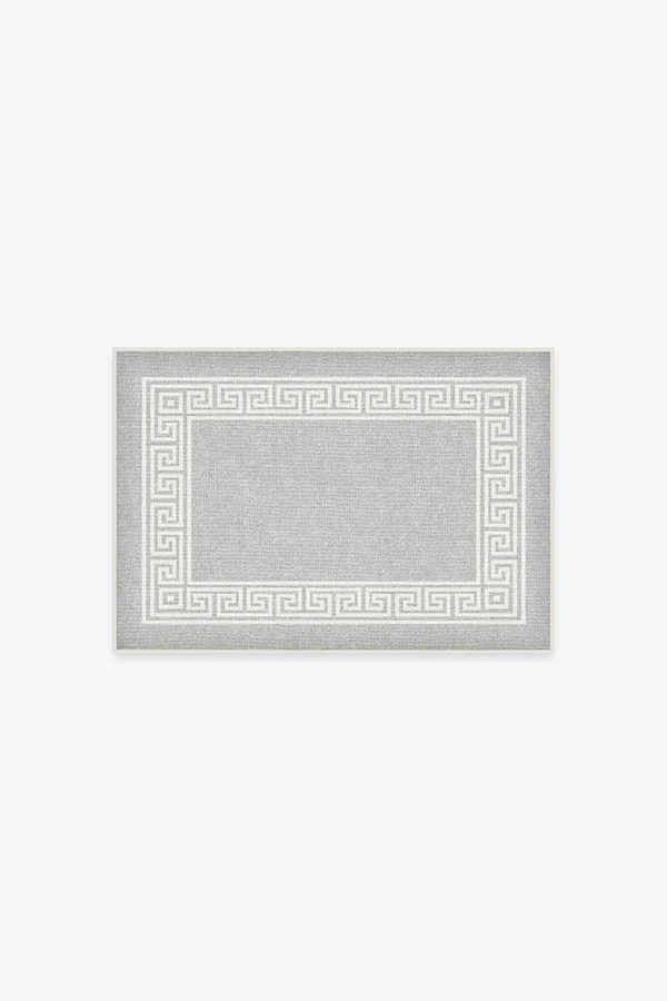Rhodes Light Grey Bath Mat