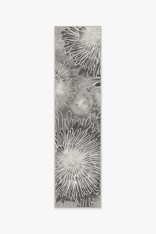 Chrysanthemum Ash Grey Rug