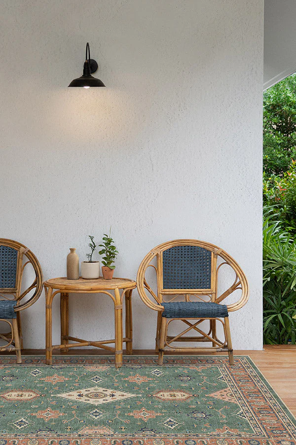 Ranier Copper Sage Outdoor Rug