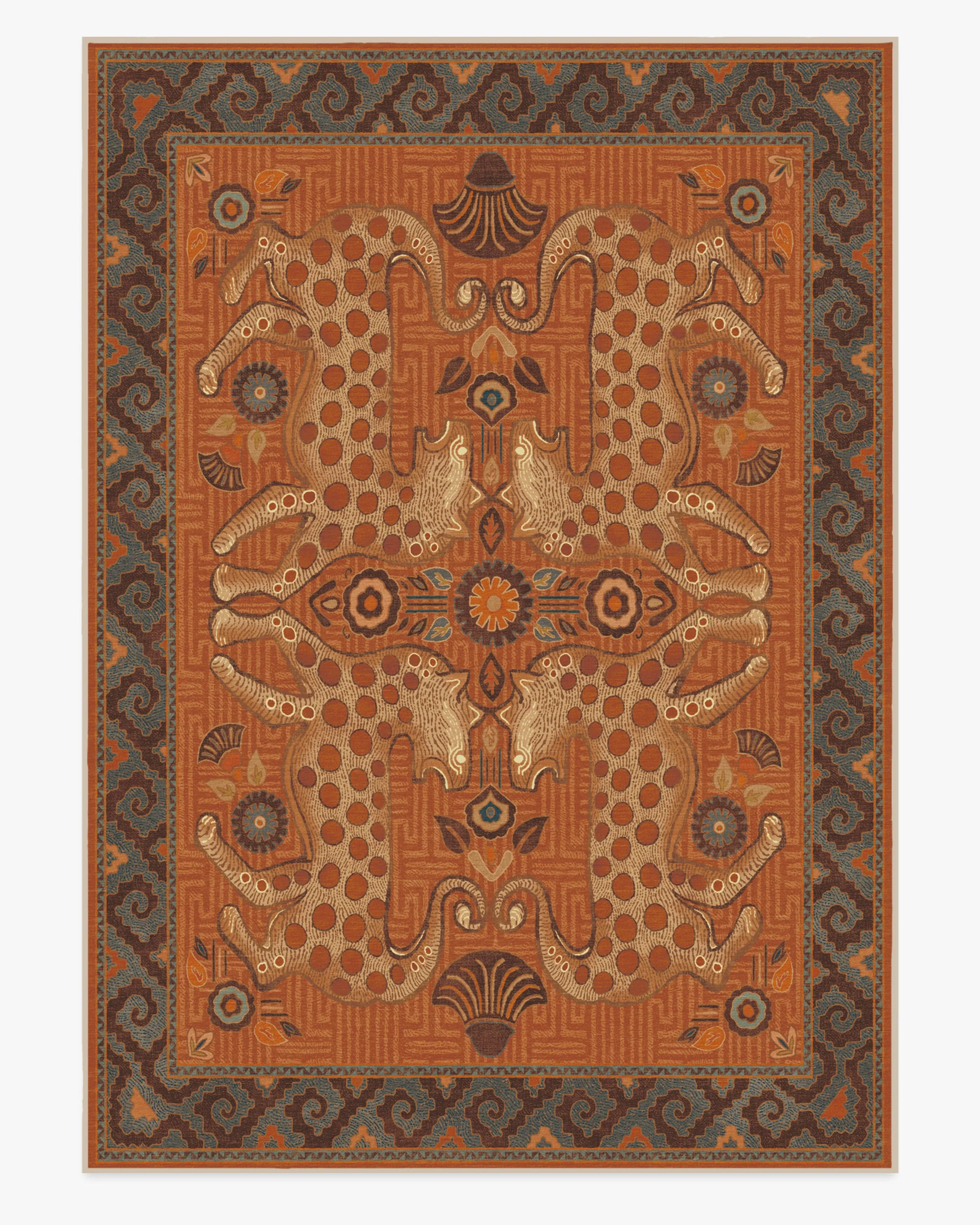 Eartha Terracotta Flatwoven Rug by Justina Blakeney