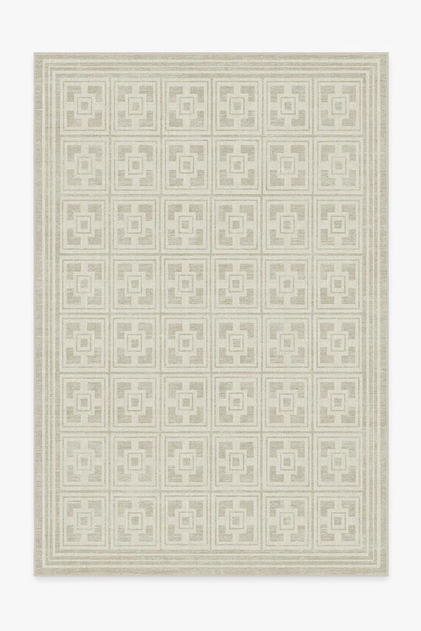 Palm Springs Ivory Stone Rug by Gray Malin