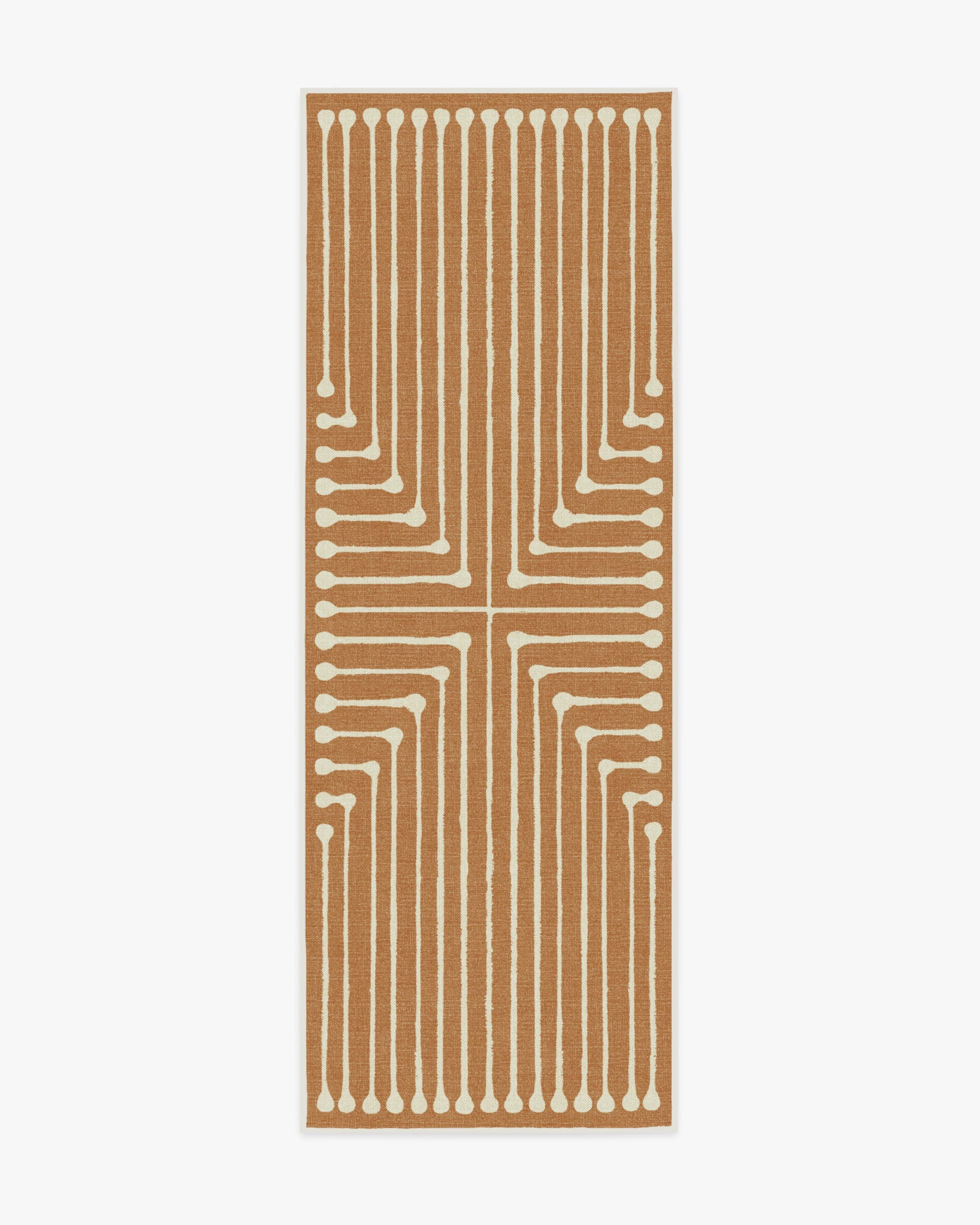 Inkdrop Copper Rug by Jonathan Adler