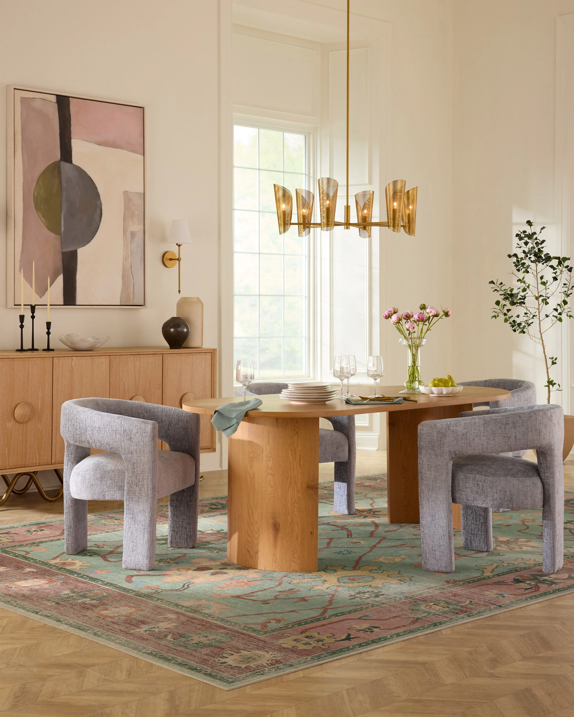 Jemima Sage and Rosewood Flatwoven Rug