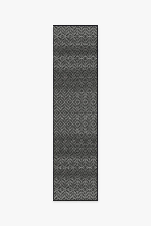 Halo Diamond Grey Outdoor Rug