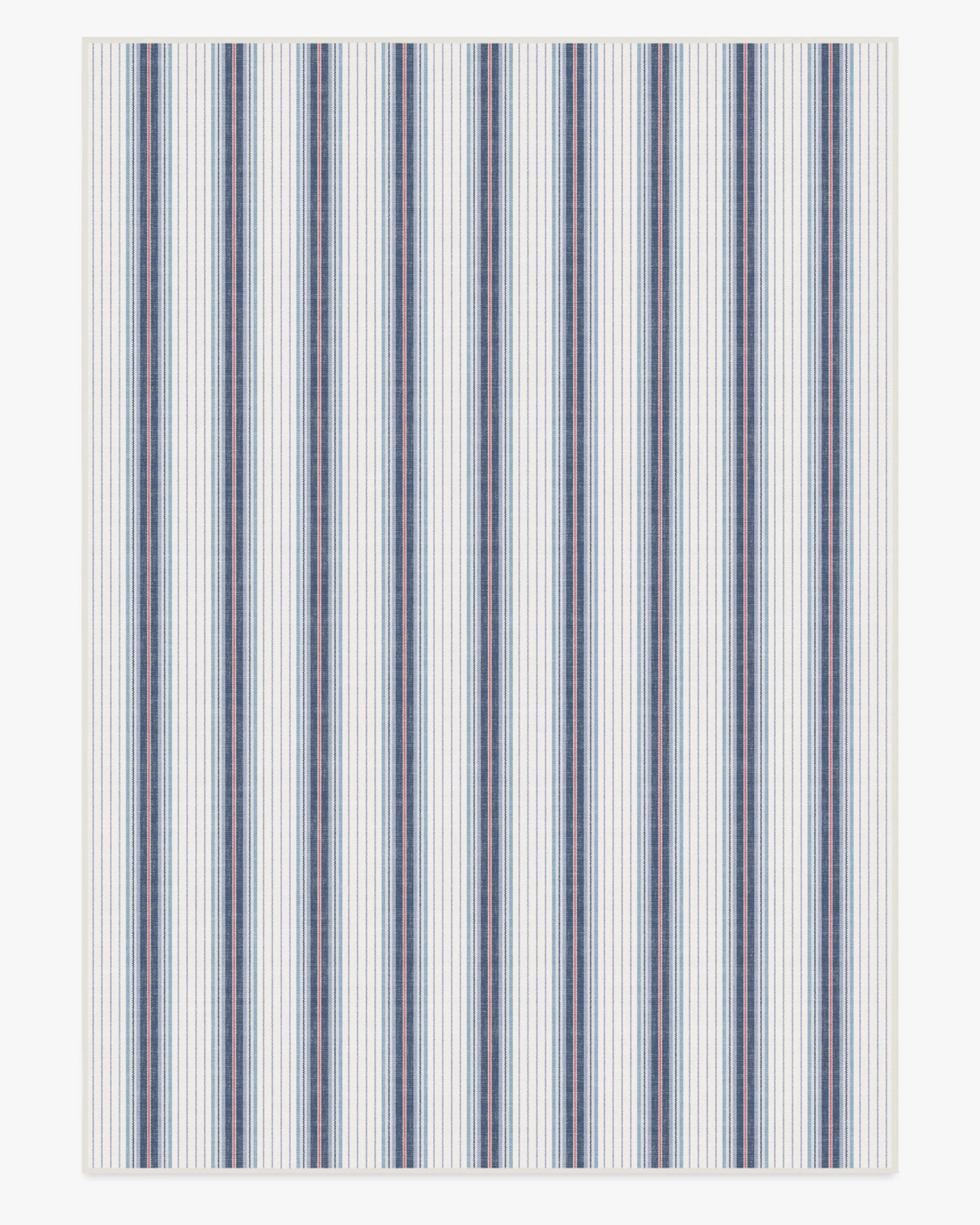Cosette Stripe Ivory & Indigo Rug