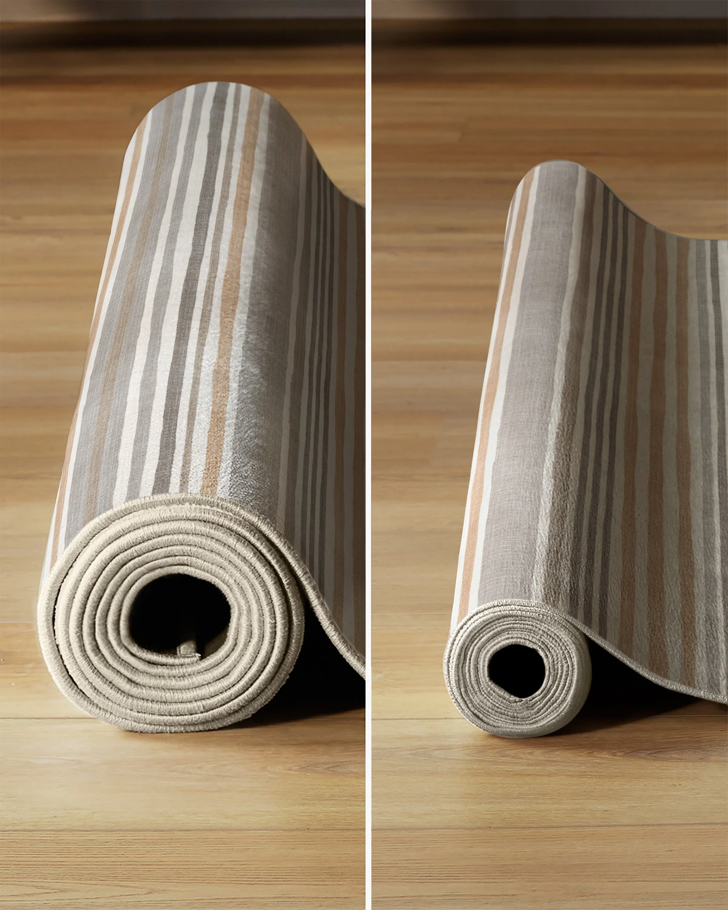 Elio Stripe Grey & Ivory Rug