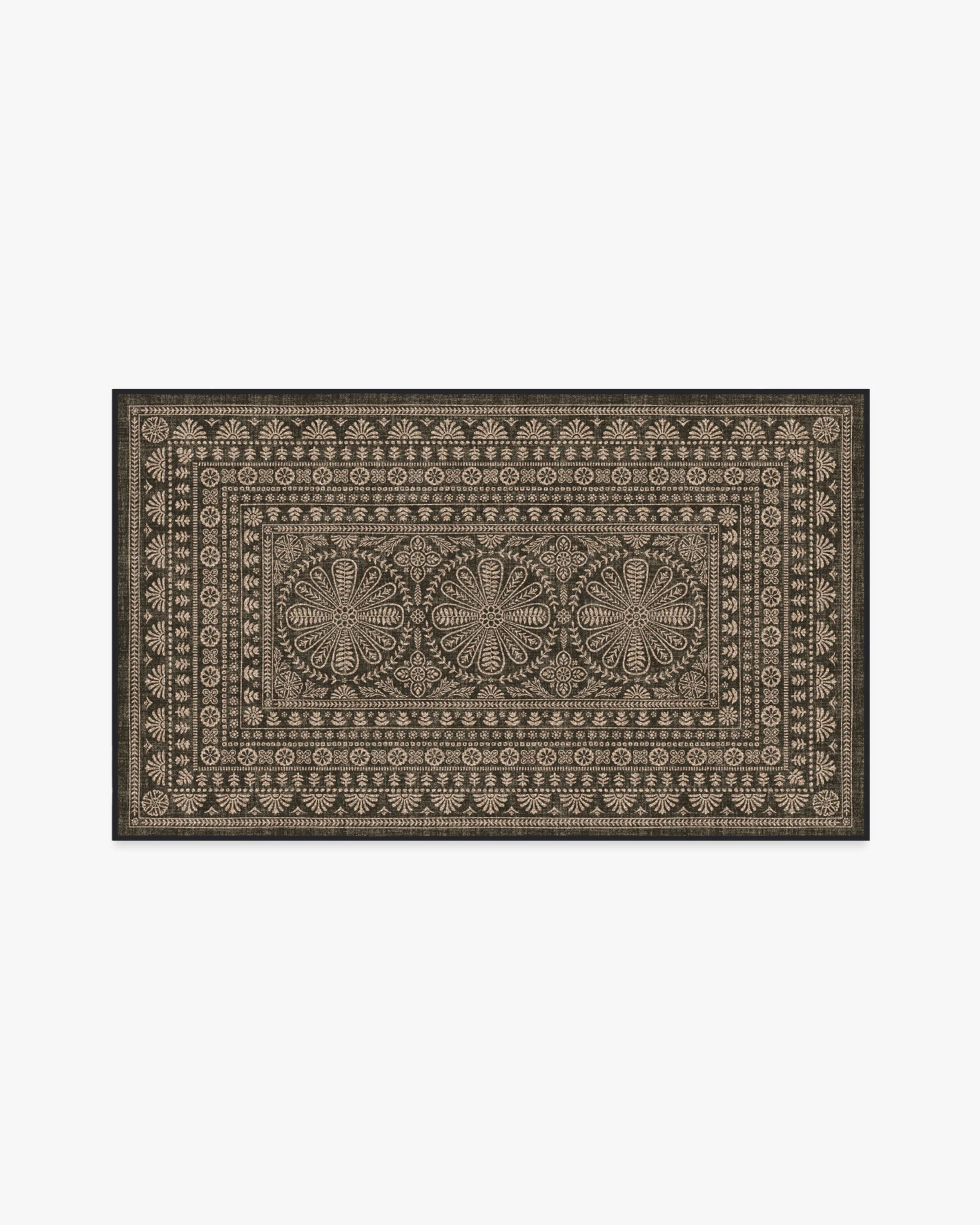 Maia Soft Black Re-Jute Rug