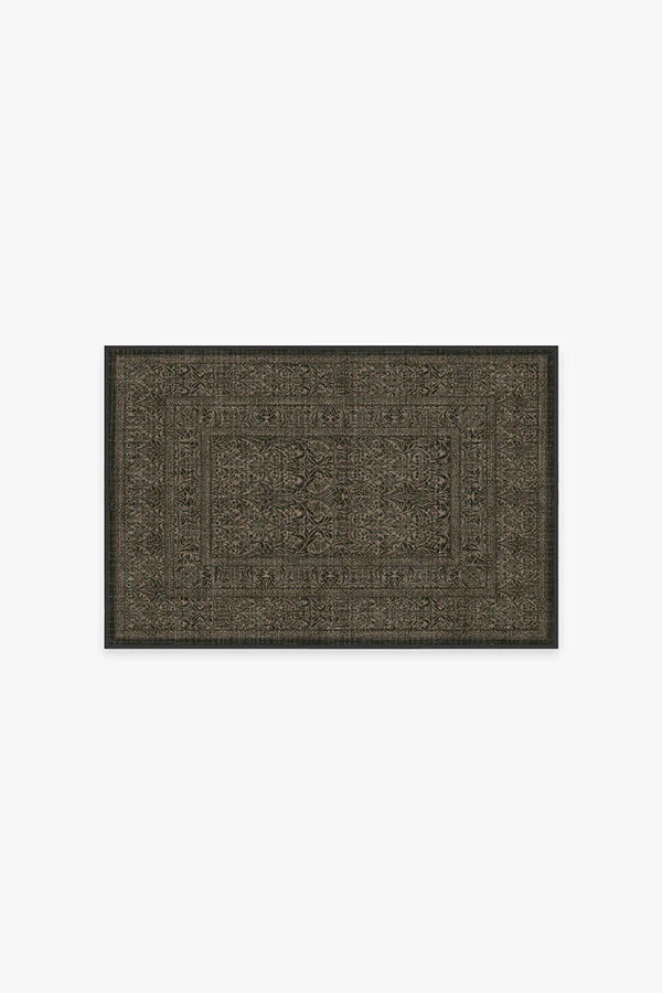 Bluebell Soft Black Rug by Morris & Co.