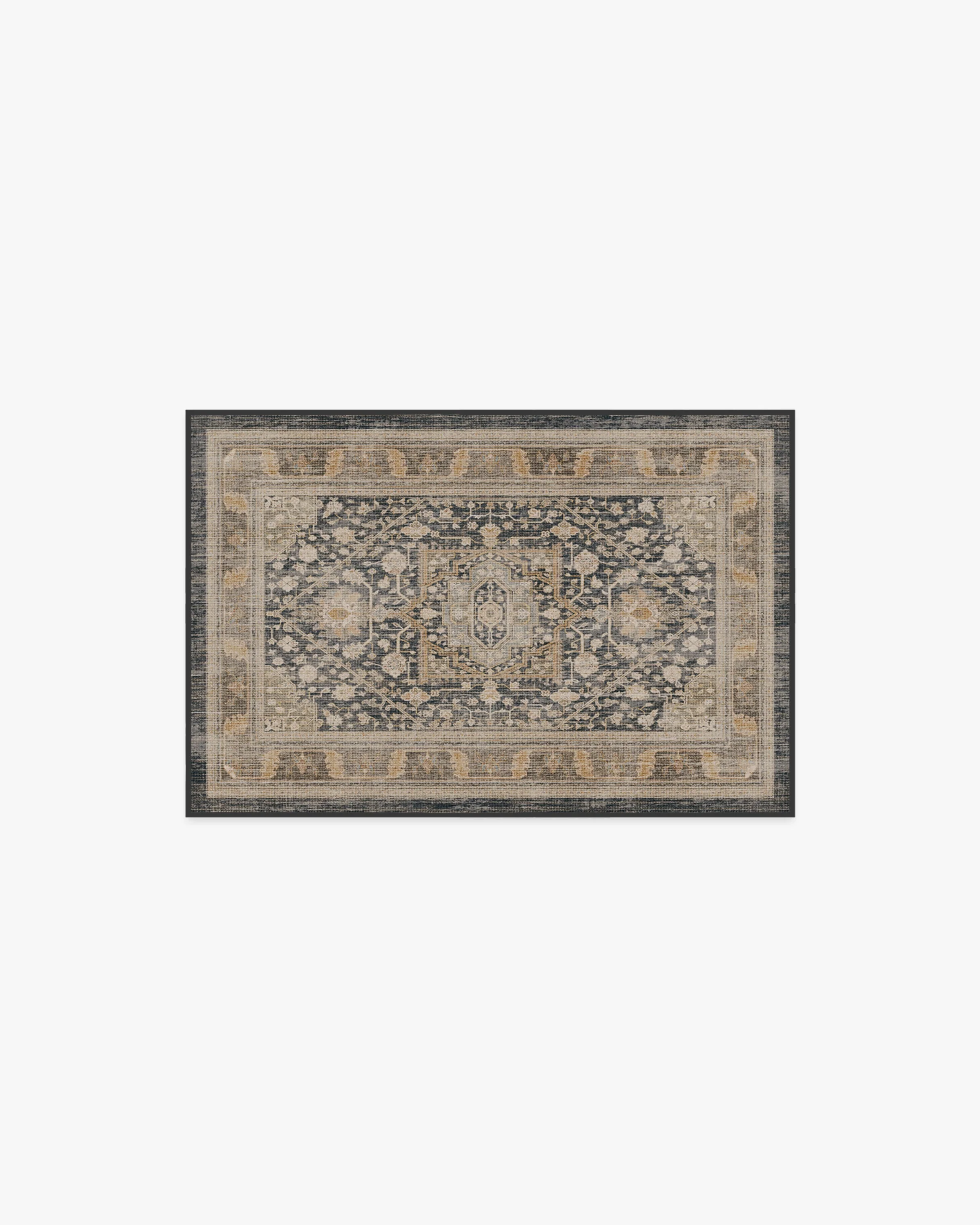 Zahra Ink & Vintage Citron Rug