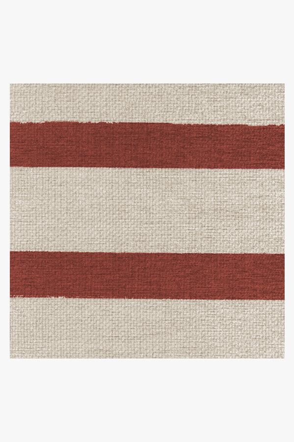Hudson Stripe Red Flatwoven Rug