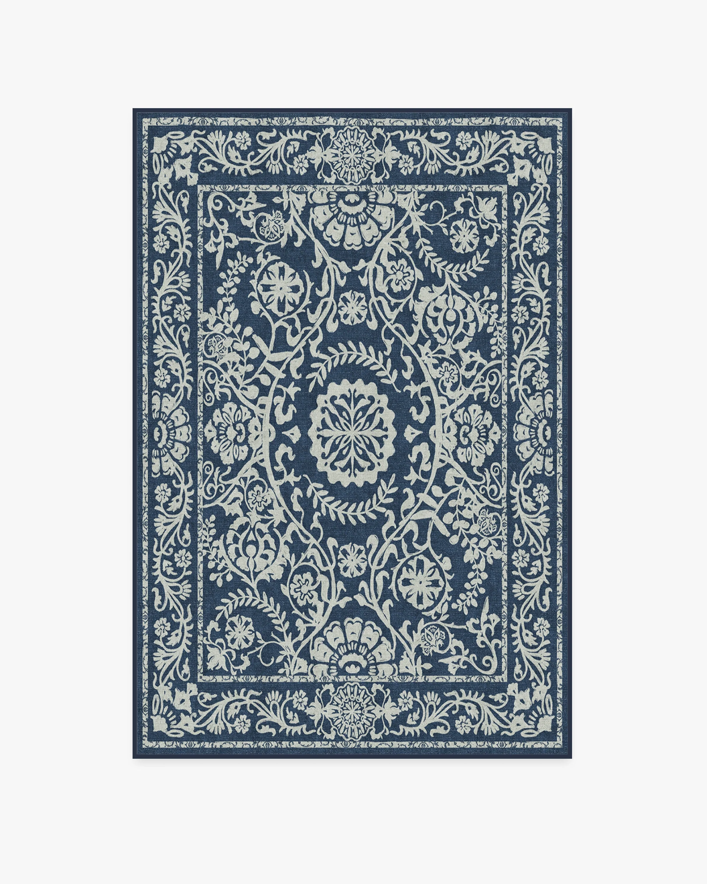 Delphina Navy Blue Flatwoven Rug