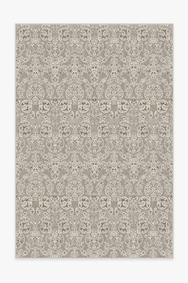 Mickey Damask Stone Flatwoven Rug