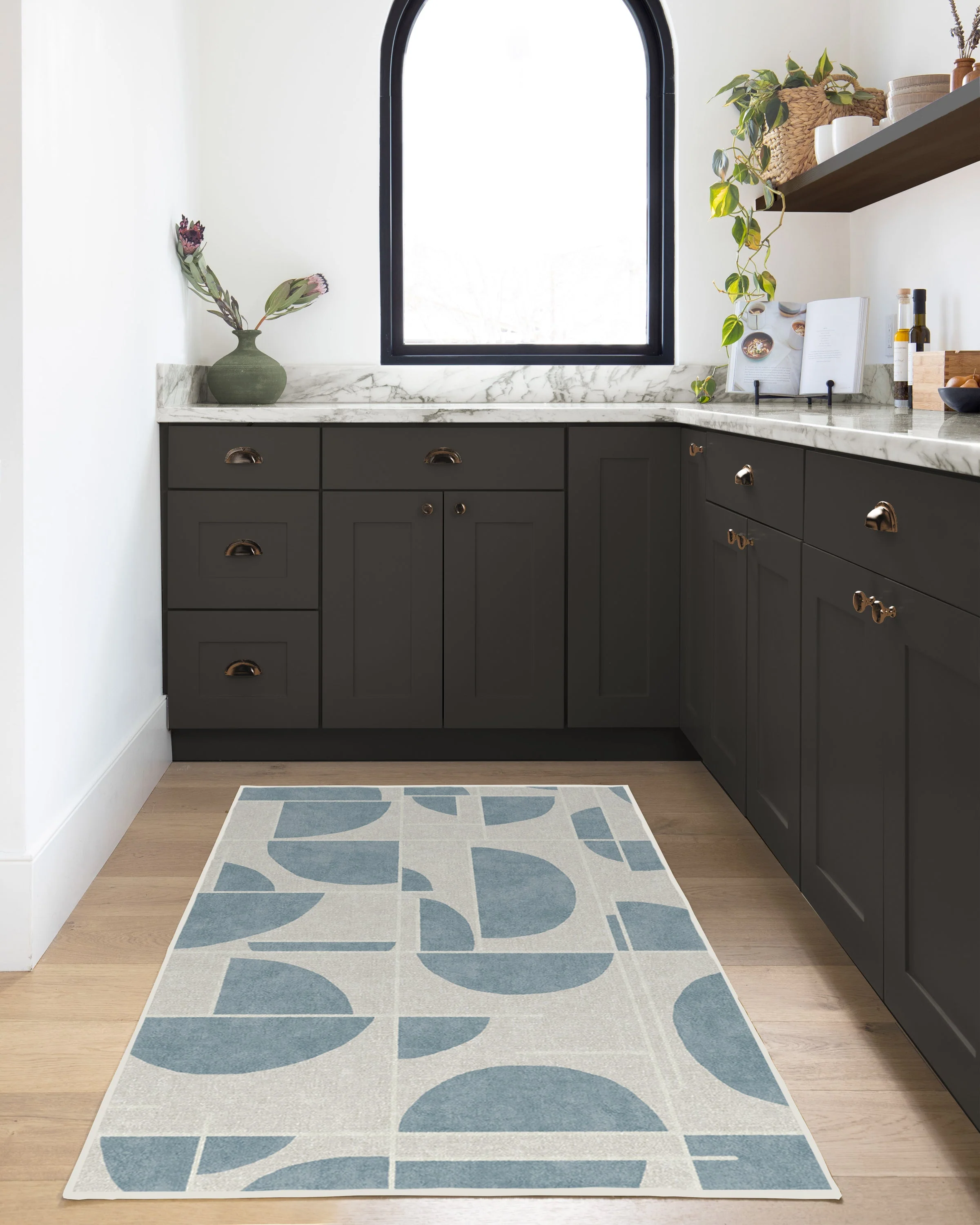 Lune Slate Blue Rug by Nina Takesh