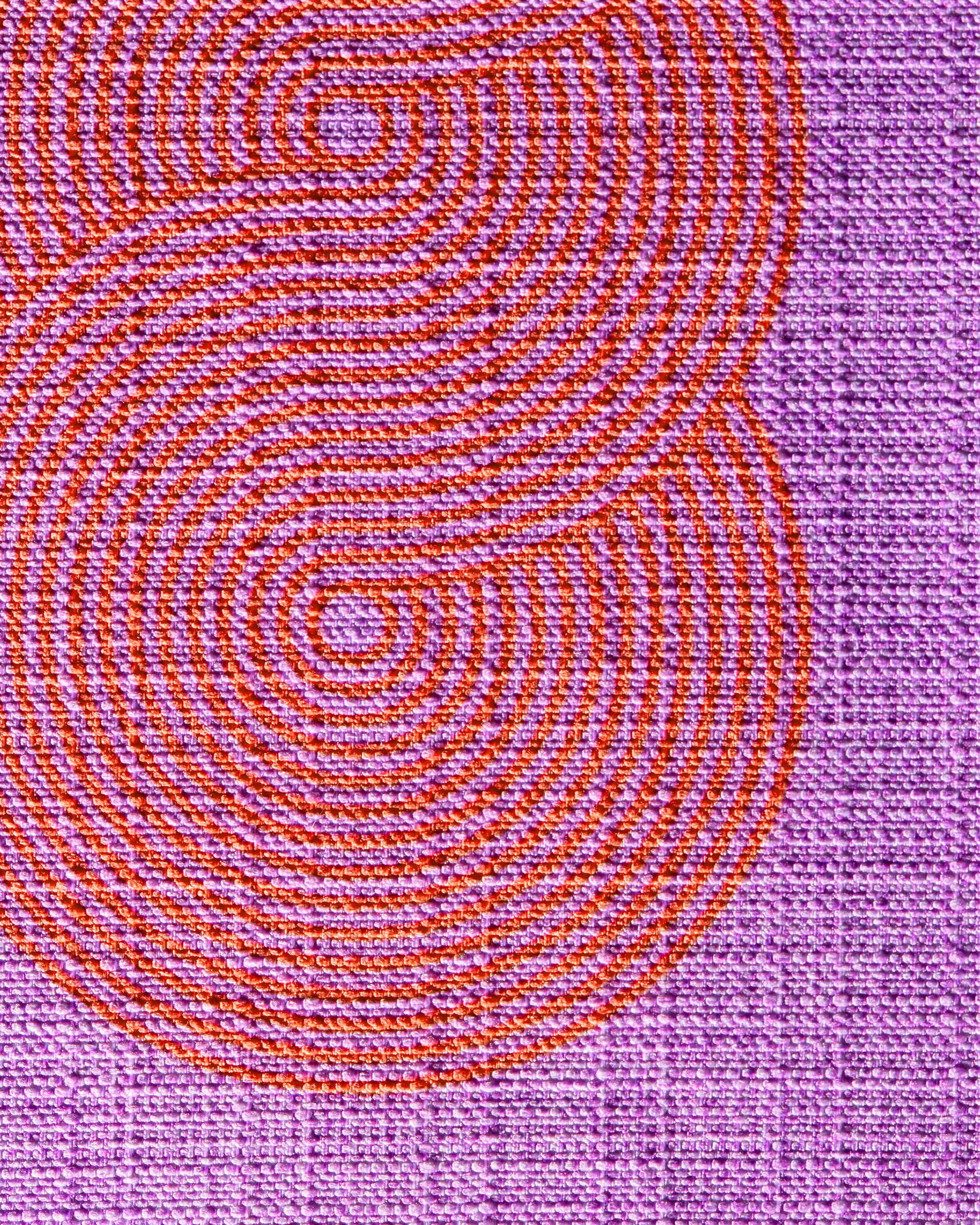 Pompidou Lavender & Red Woven Throw Pillow by Jonathan Adler