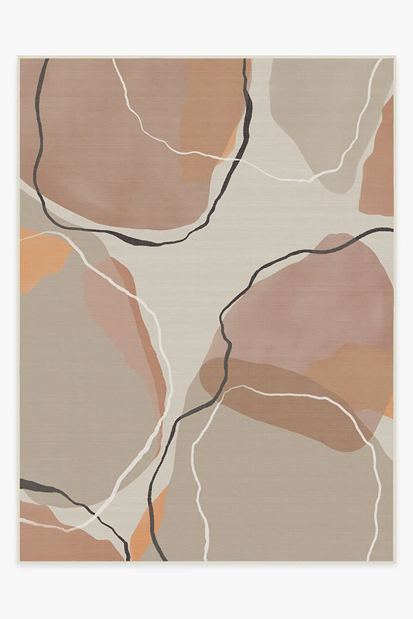 Petra Copper Rose Outdoor Rug
