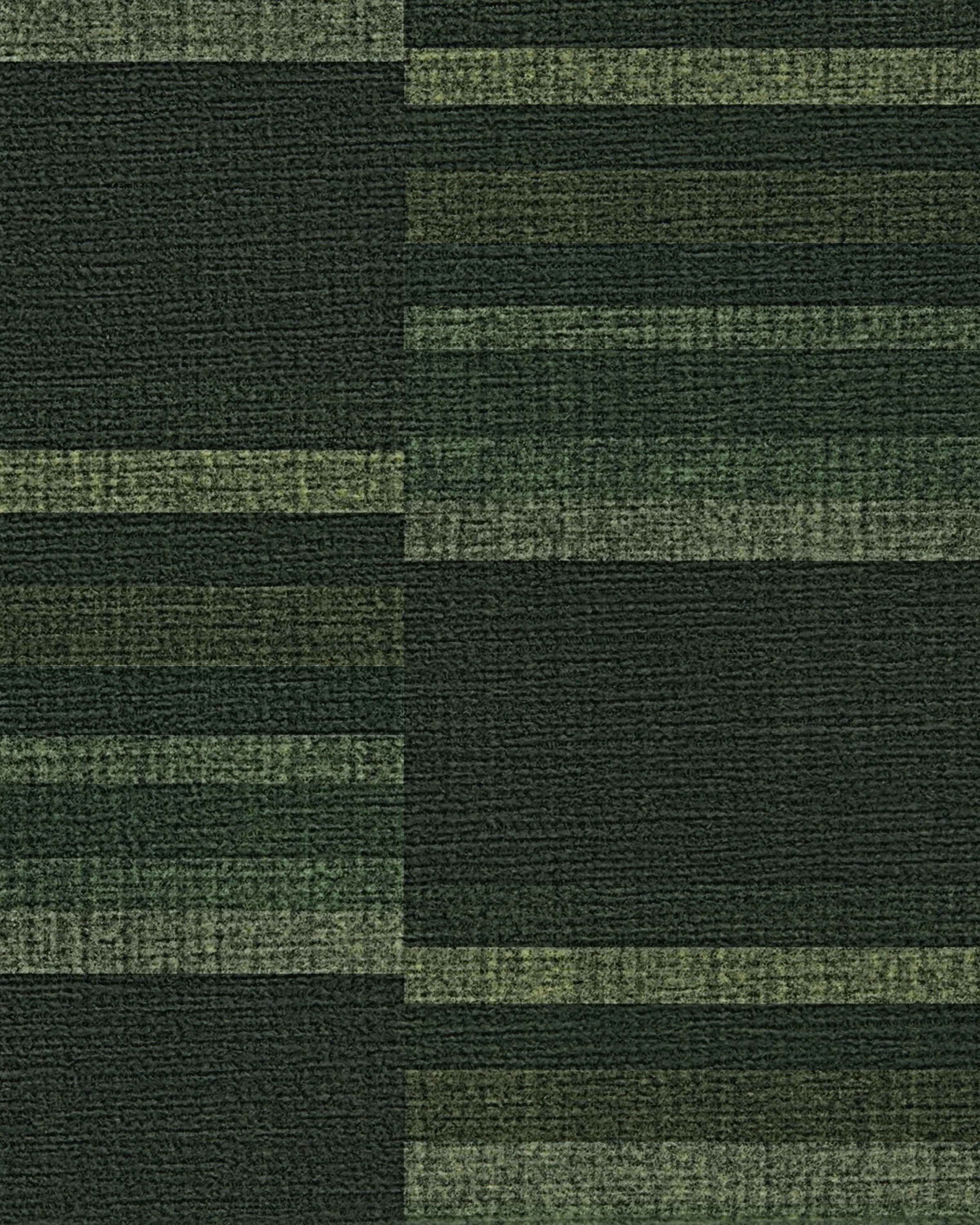London Olive & Green Flatwoven Rug by Michael Michalsky