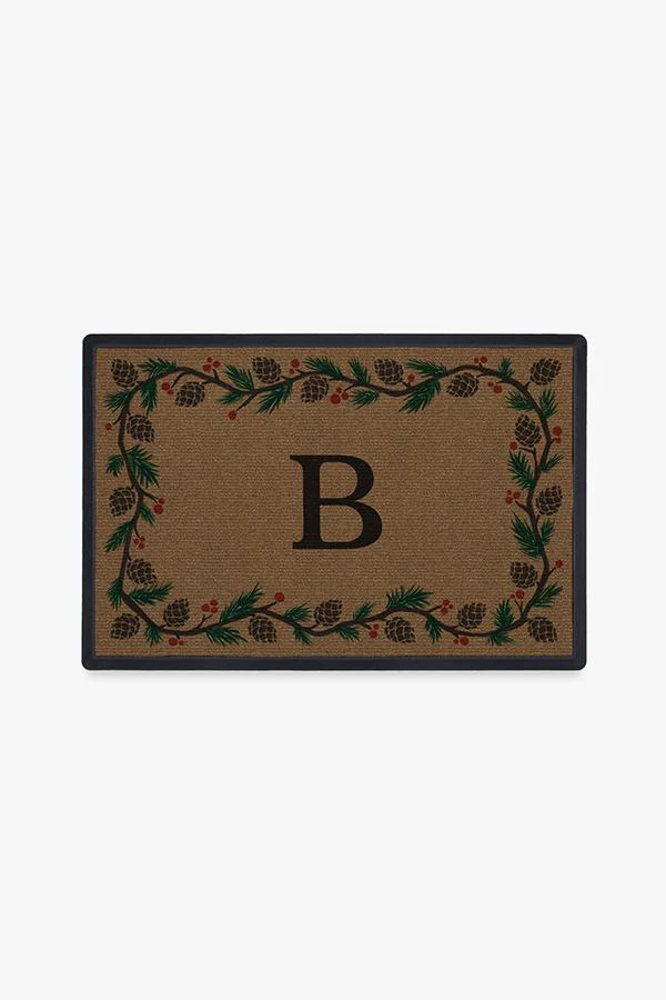 Winter Woods Monogram Doormat