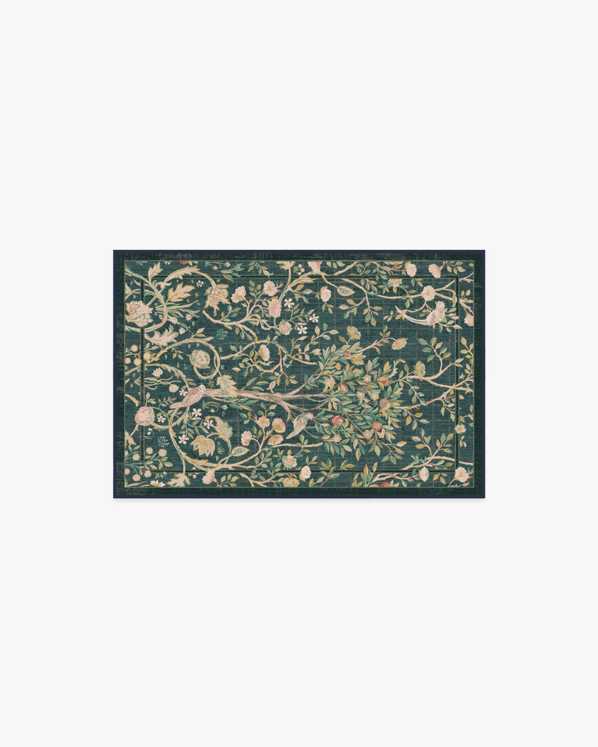 Melsetter Teal Green Flatwoven Rug by Morris & Co.