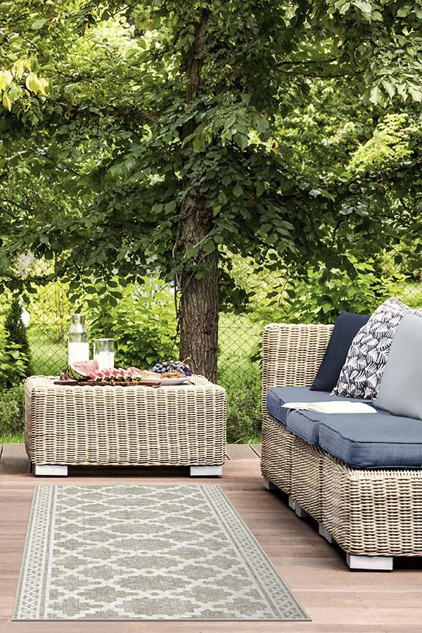 Cleo Trellis Natural Outdoor Rug