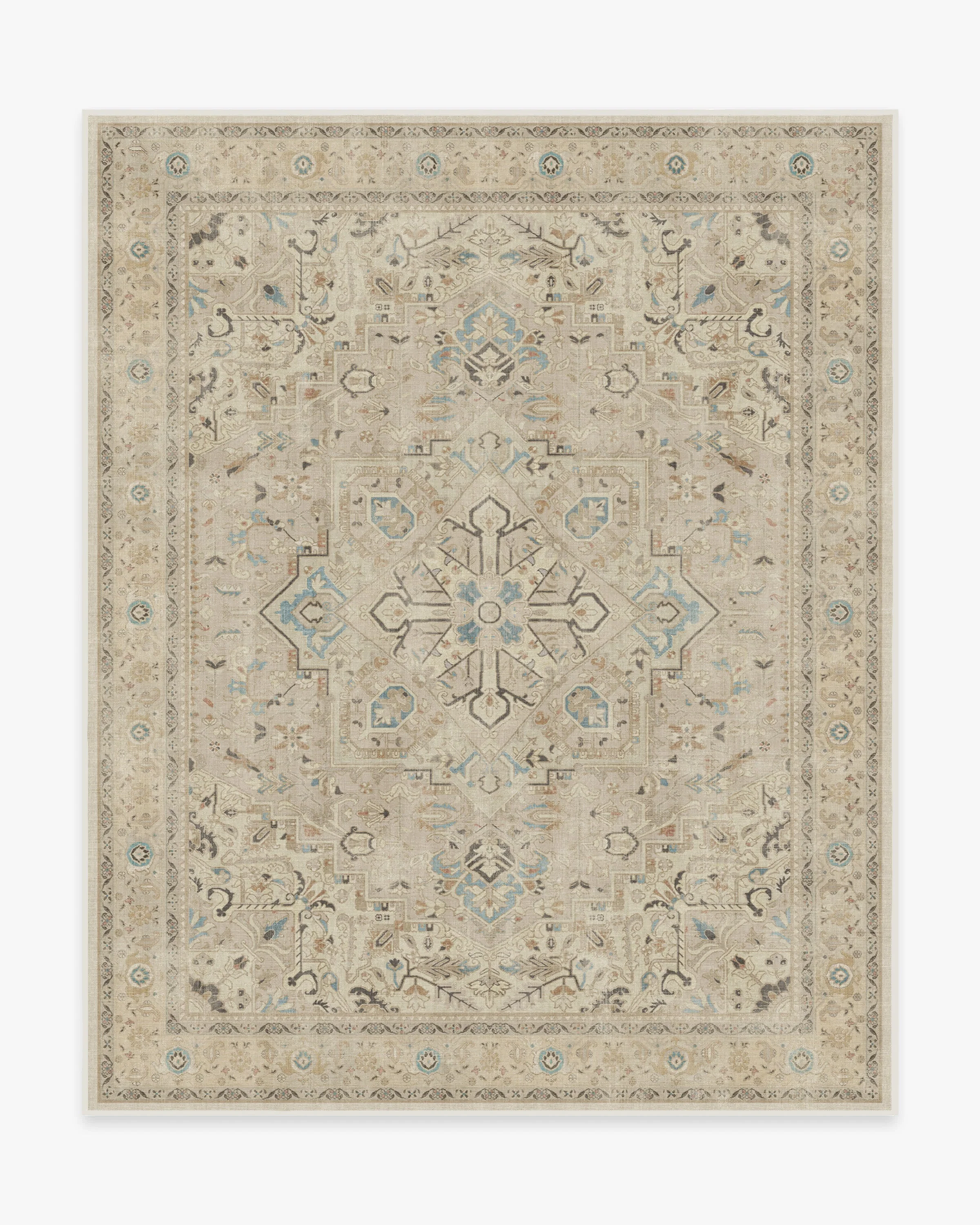 Kamran Ivory Opal Rug