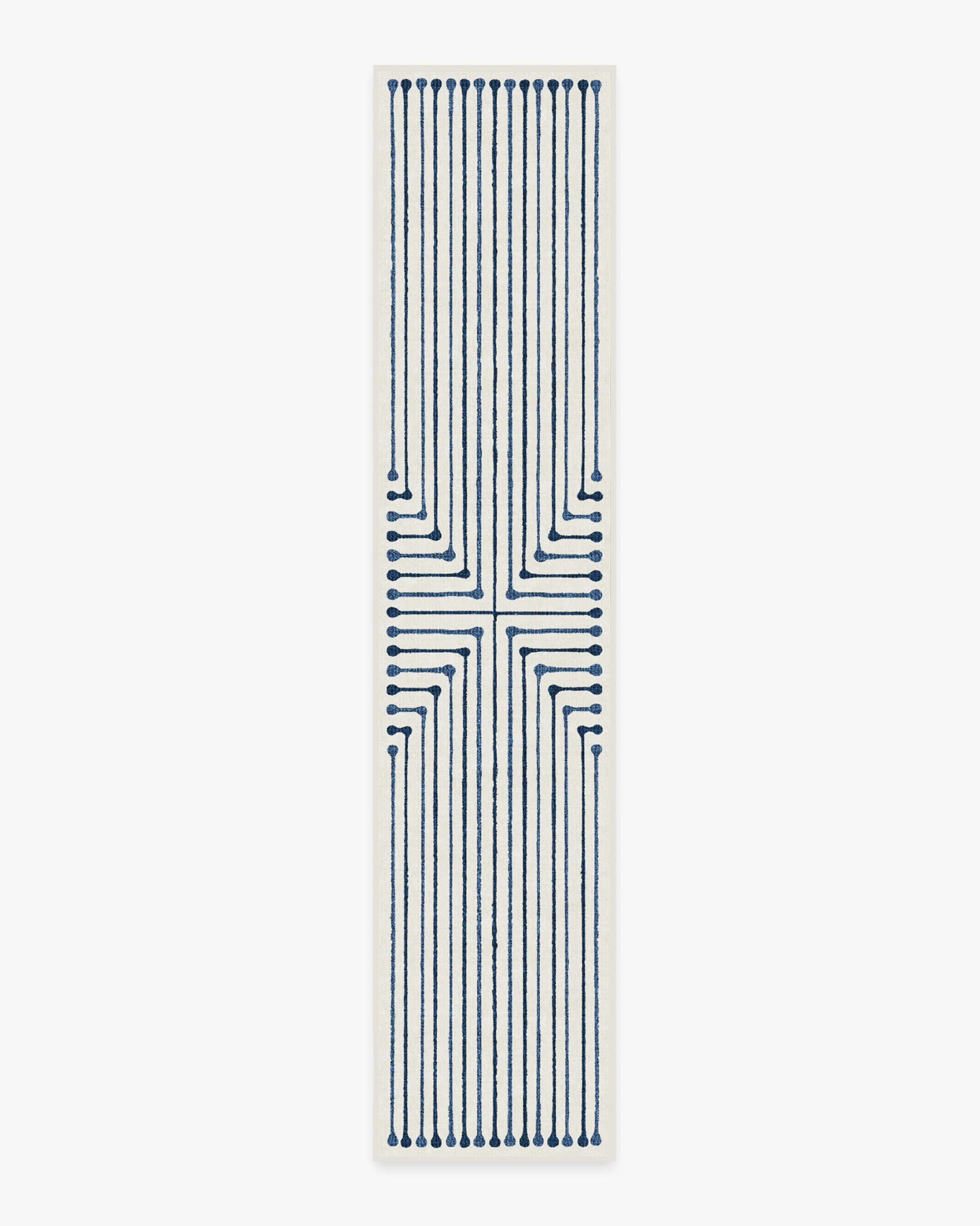 Inkdrop Slate Blue Rug by Jonathan Adler