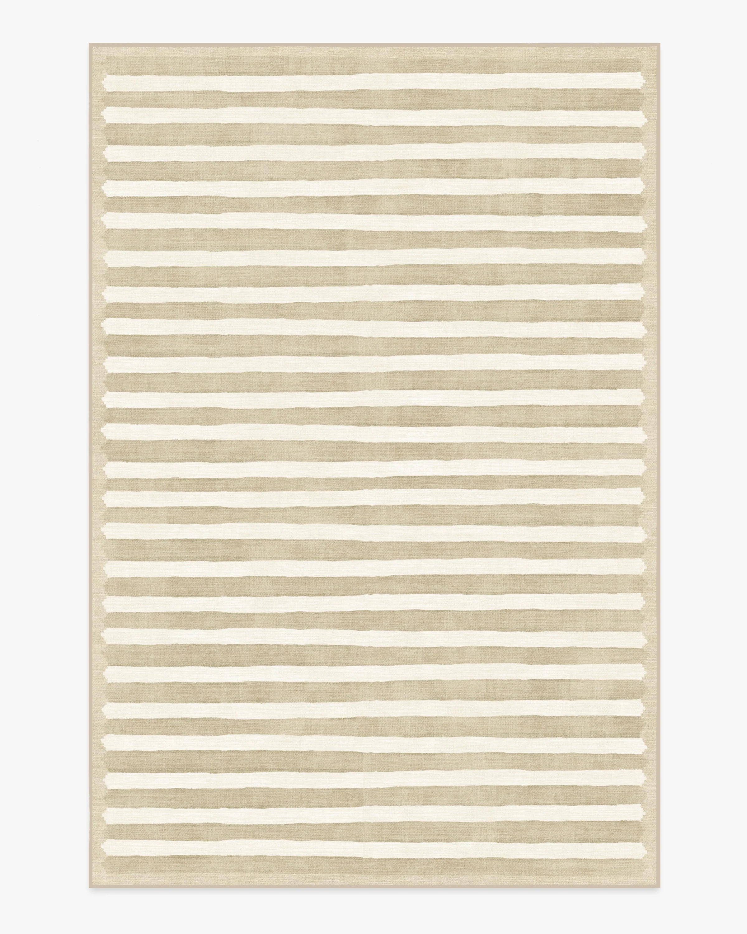 Elin Stripe Latte Cream Flatwoven Rug by goop