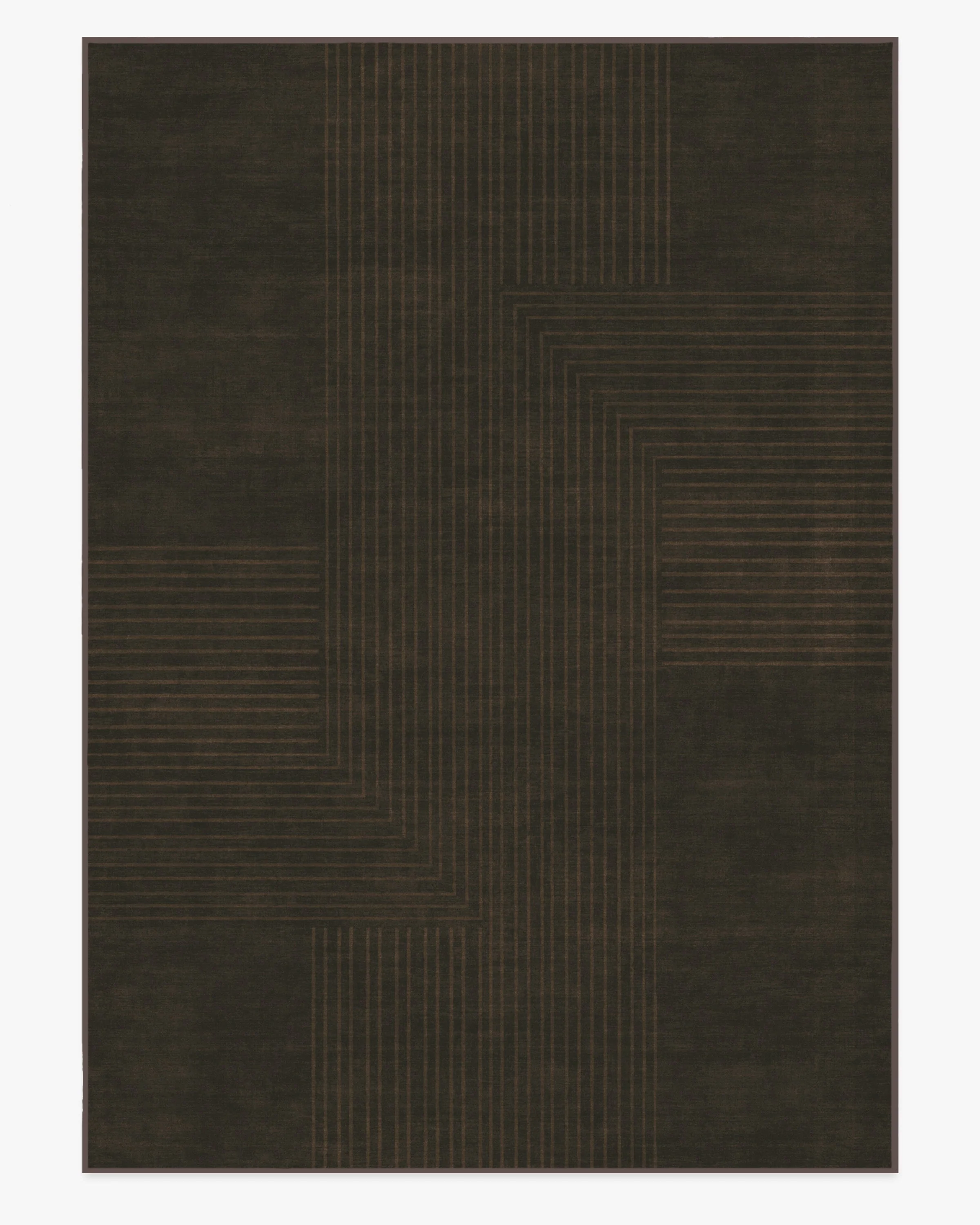 Bel Air Dark Chocolate Flatwoven Rug by The Hiltons