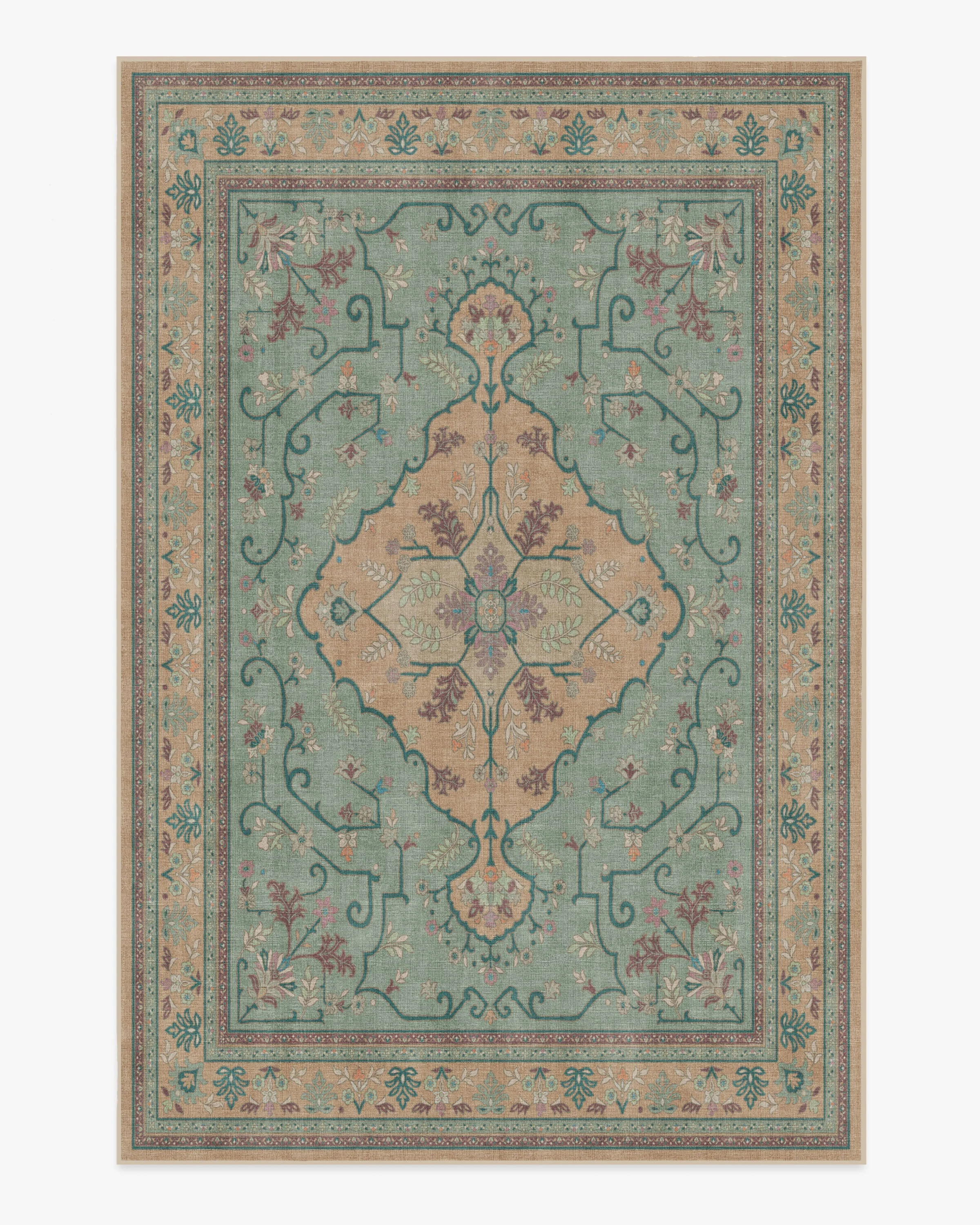 Tallulah Natural Jade Flatwoven Rug