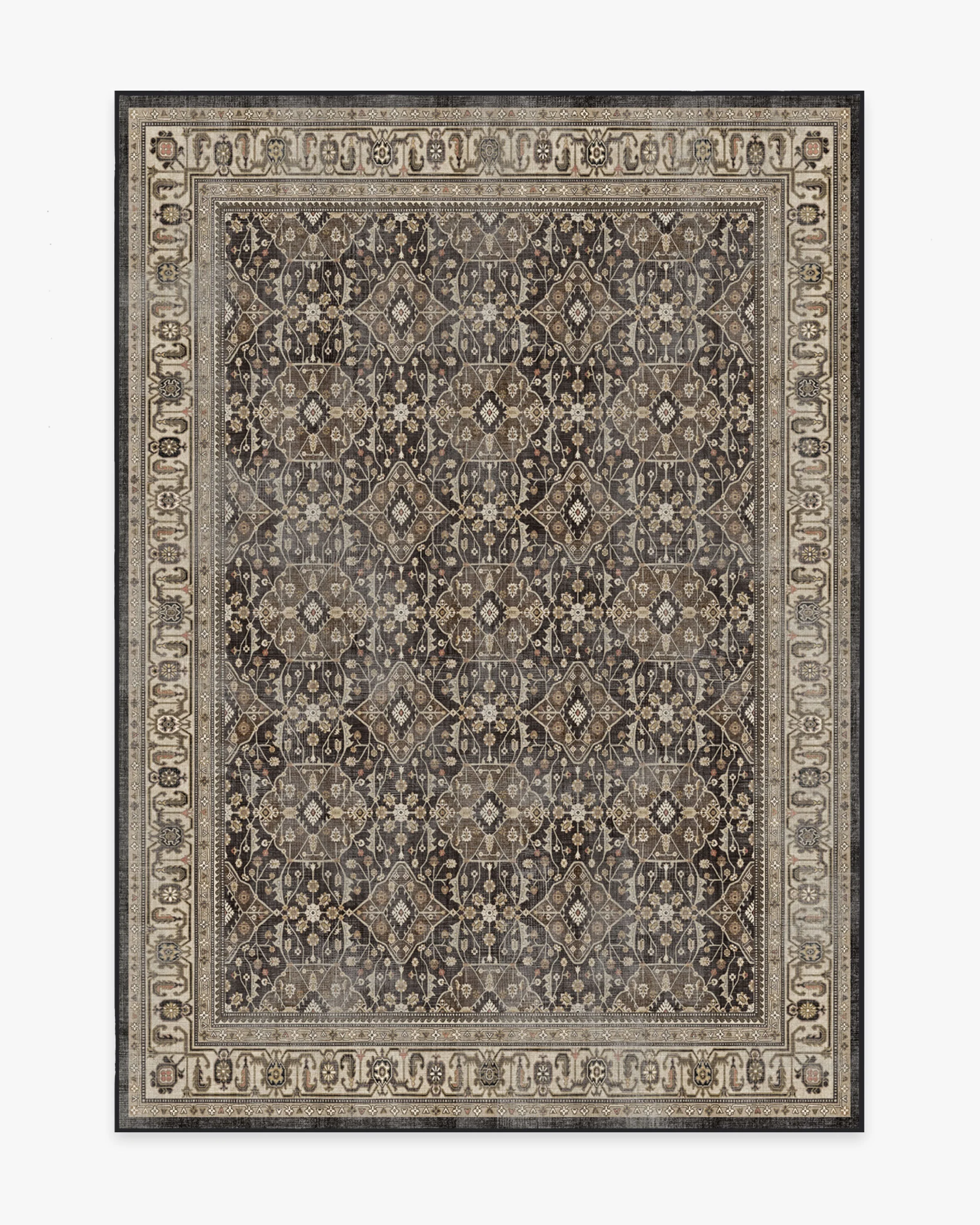 Alessia Dark Wood Flatwoven Rug