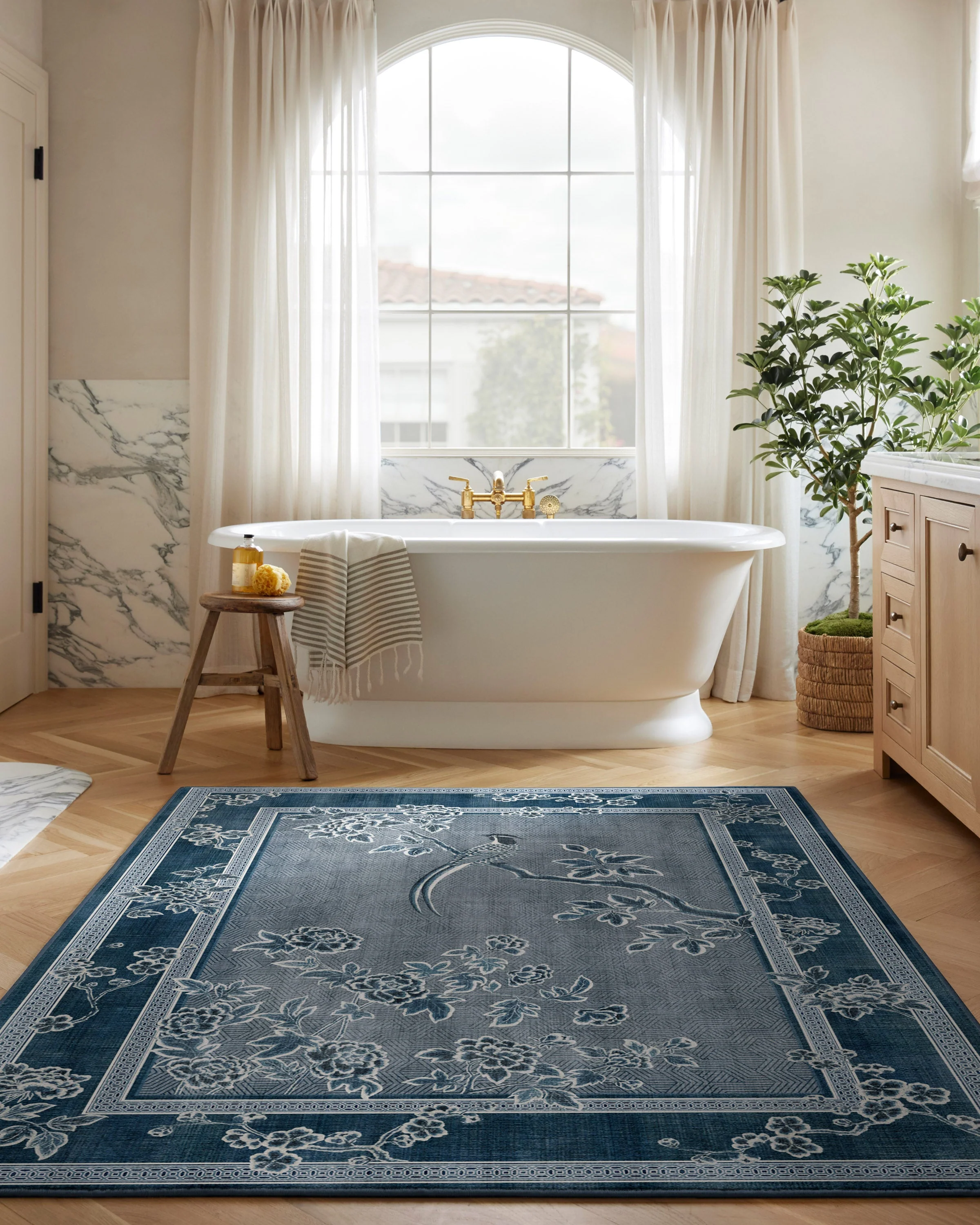 Draper Blue Rug by Gracie