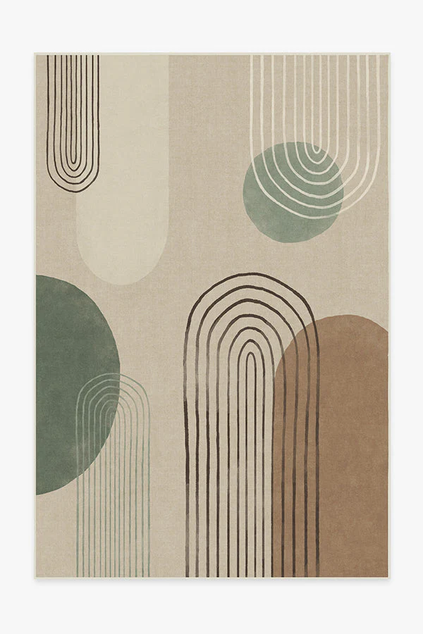 Runda Natural Sage Flatwoven Rug