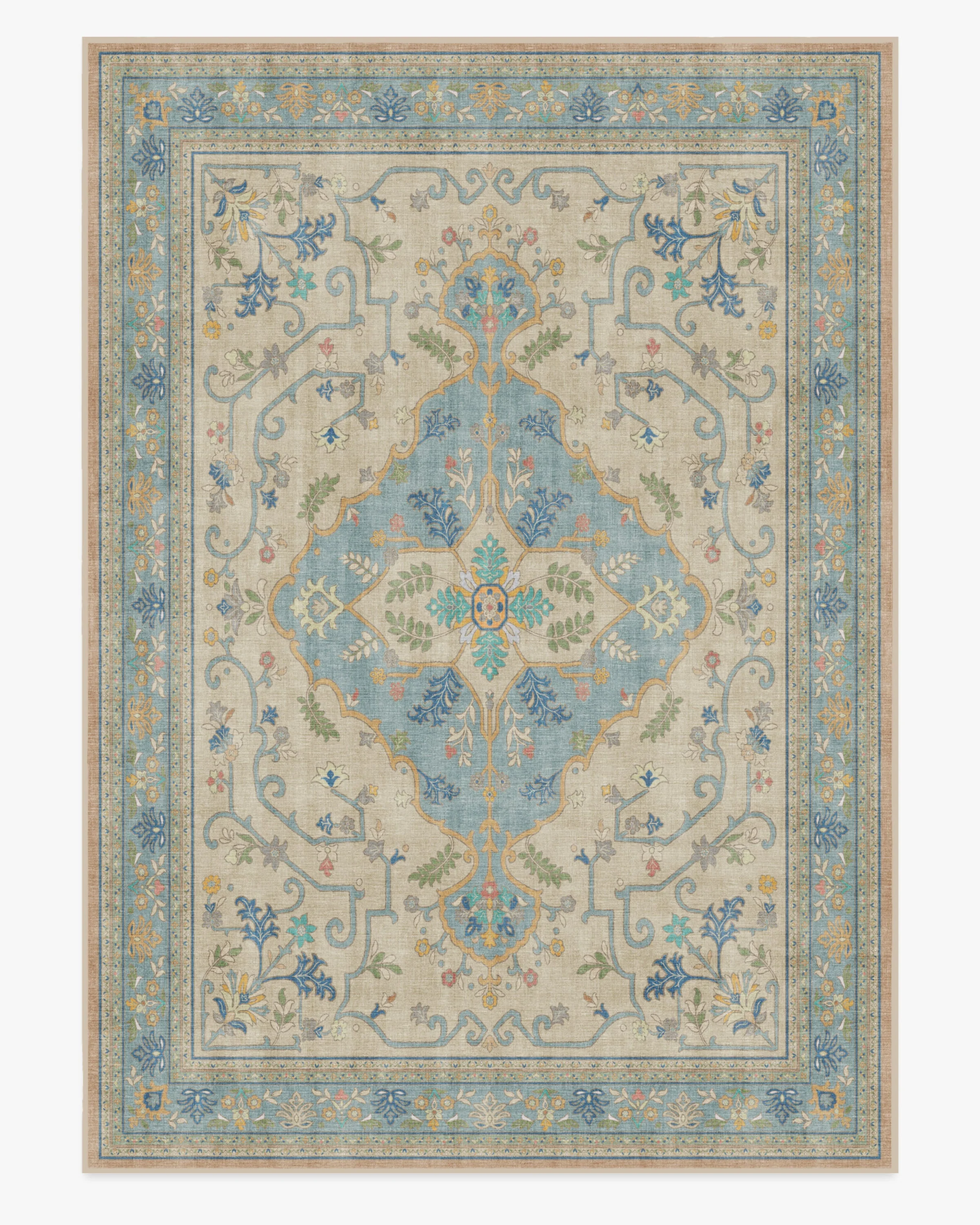 Tallulah Blue & Ivory Flatwoven Rug