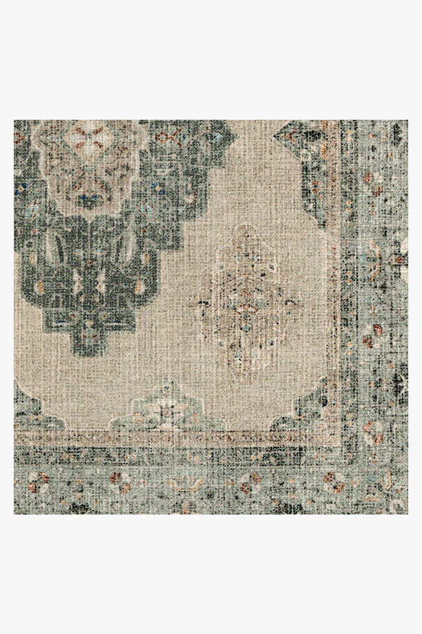 Maxine Natural Sage Flatwoven Rug