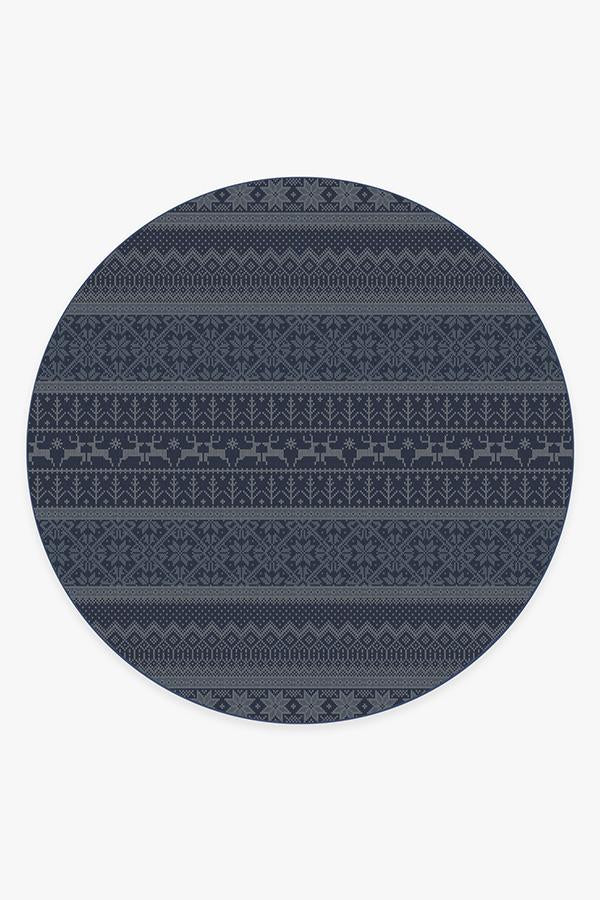 Fair Isle Blue Flatwoven Rug