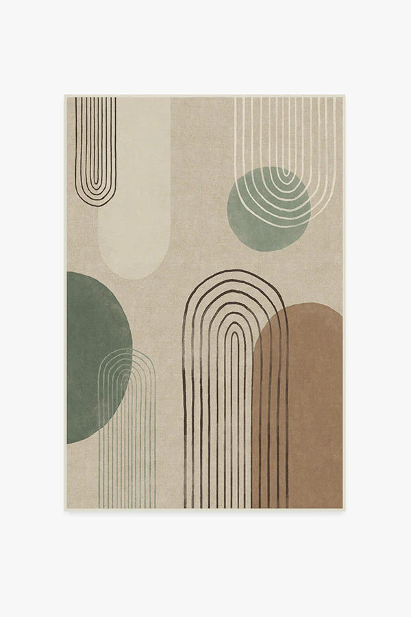 Runda Natural Sage Flatwoven Rug