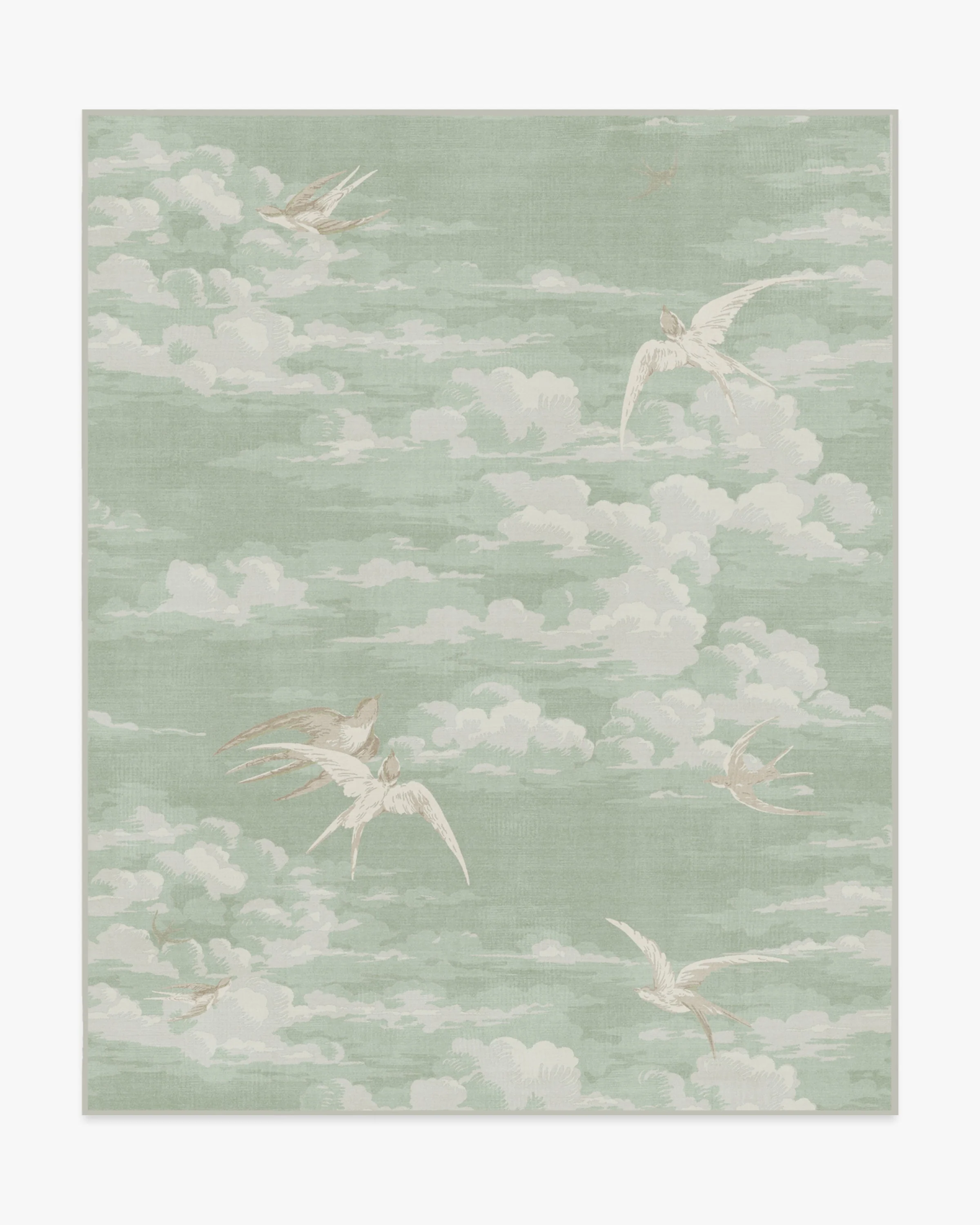 Silvi Clouds Seaspray Rug by Sanderson