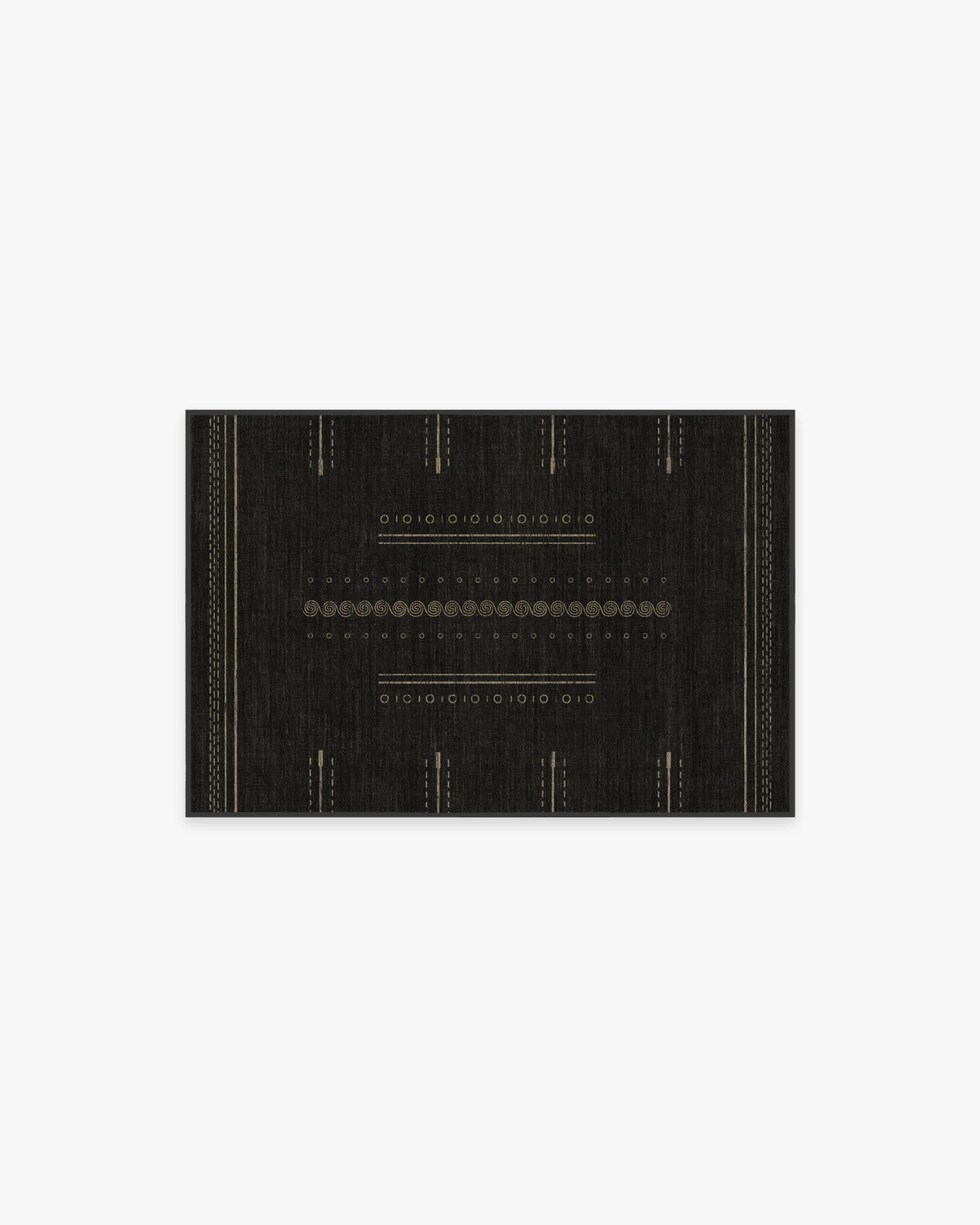 Milos Black Flatwoven Rug