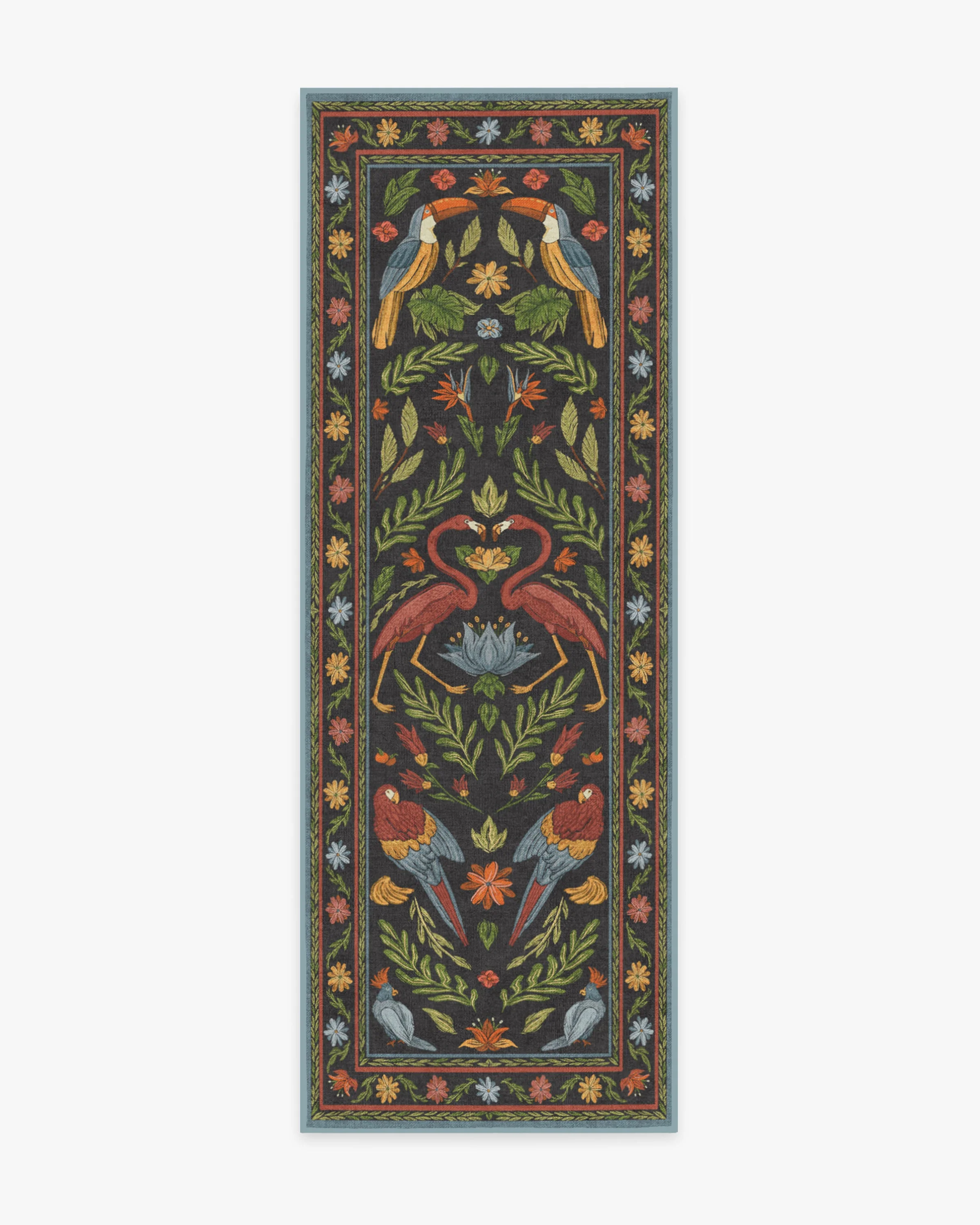 Birds Of A Feather Flatwoven Rug by Iris Apfel