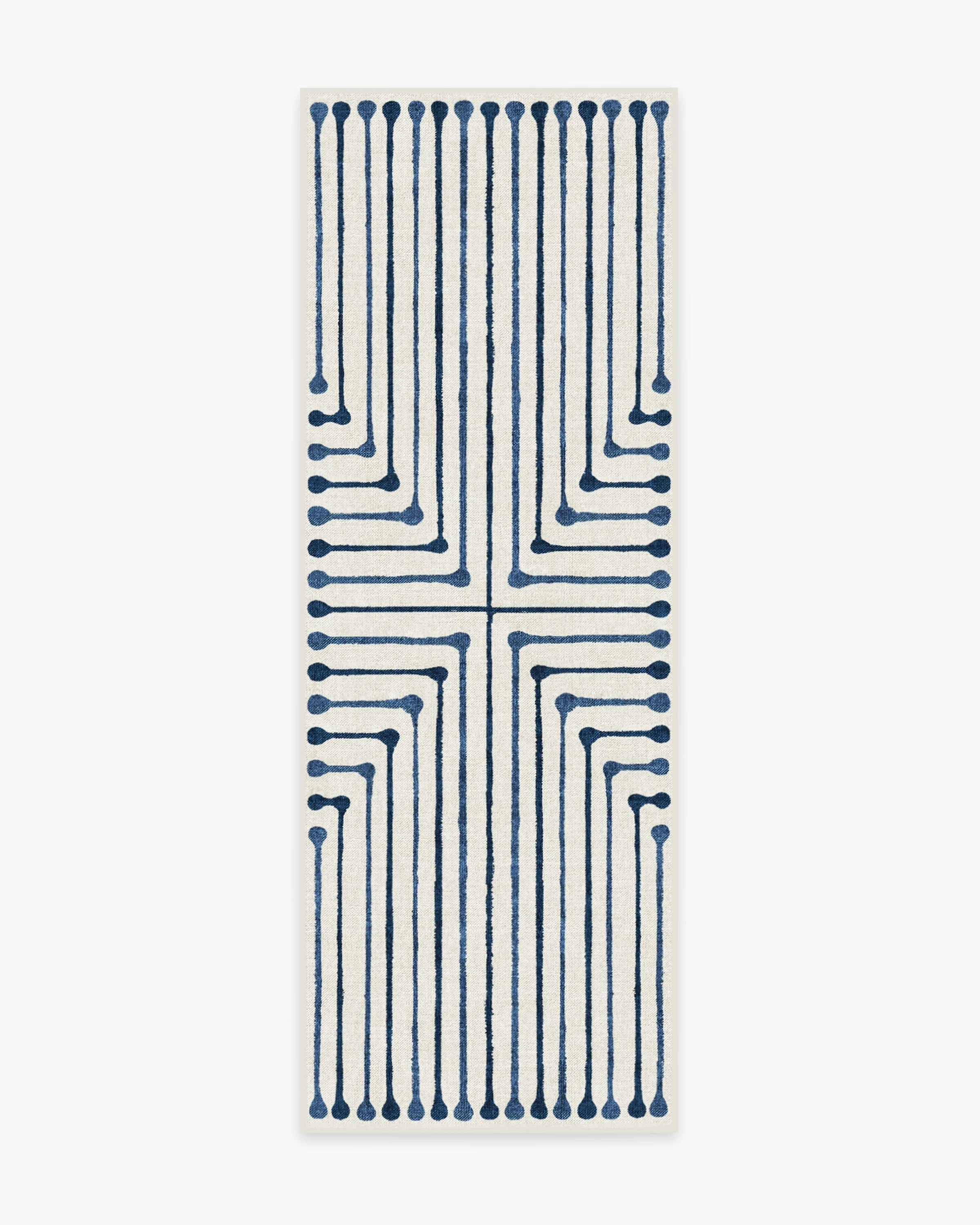 Inkdrop Slate Blue Rug by Jonathan Adler